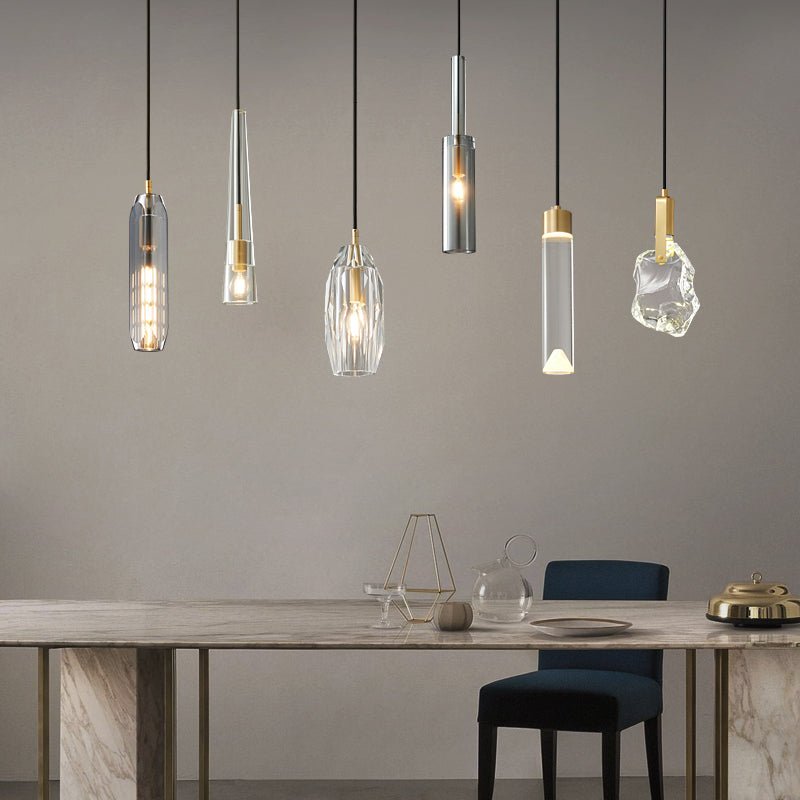 Lustra Pendant Lamp Clear Shade Crystal - Letslighting