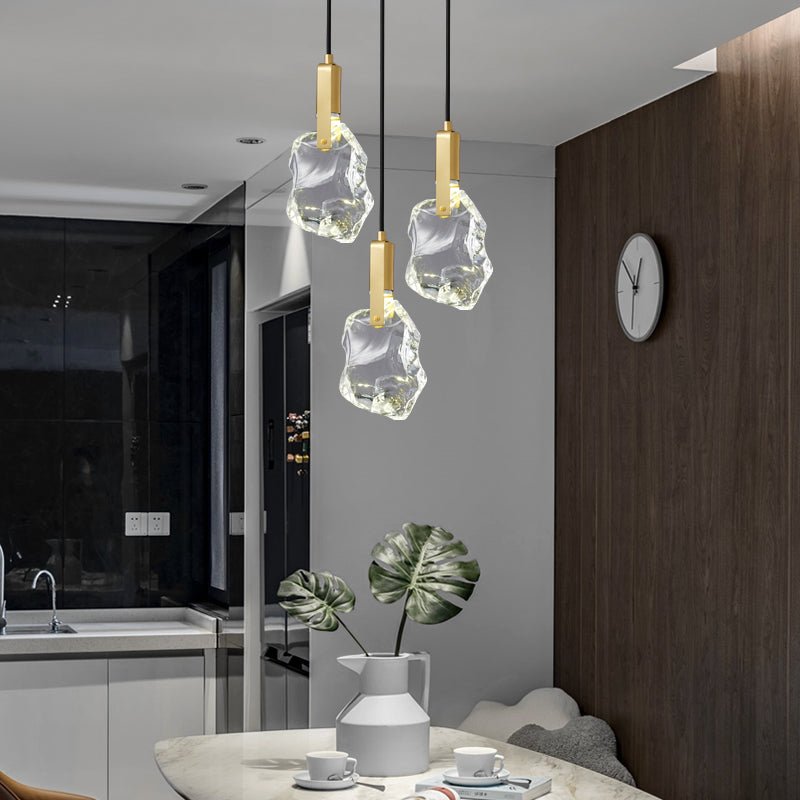 Lustra Pendant Lamp Clear Shade Crystal - Letslighting