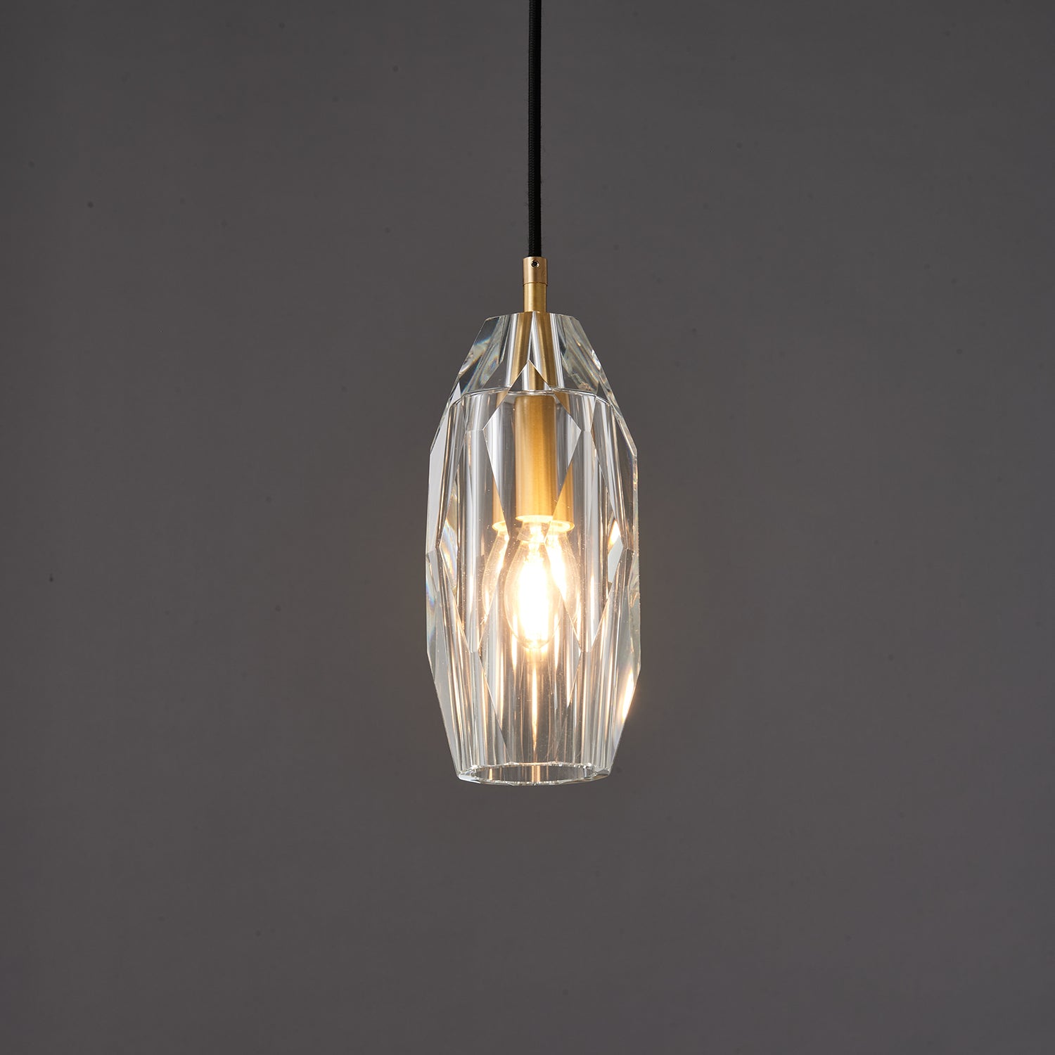 Lustra Pendant Lamp Clear Shade Crystal - Letslighting