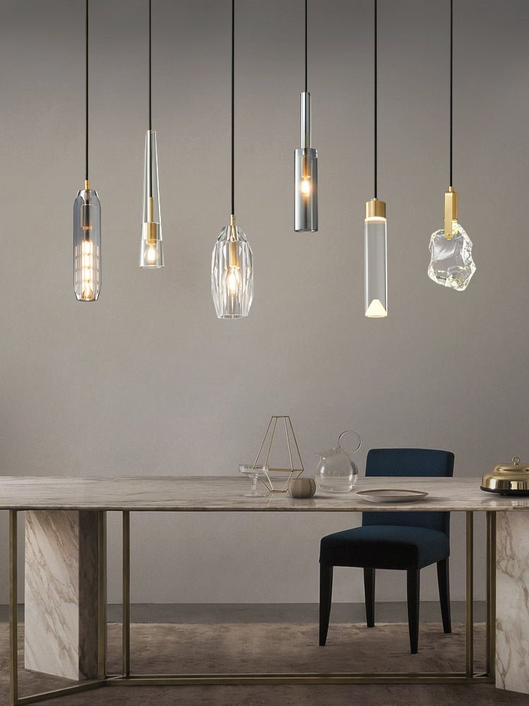 Lustra Pendant Lamp Clear Shade Crystal - Letslighting
