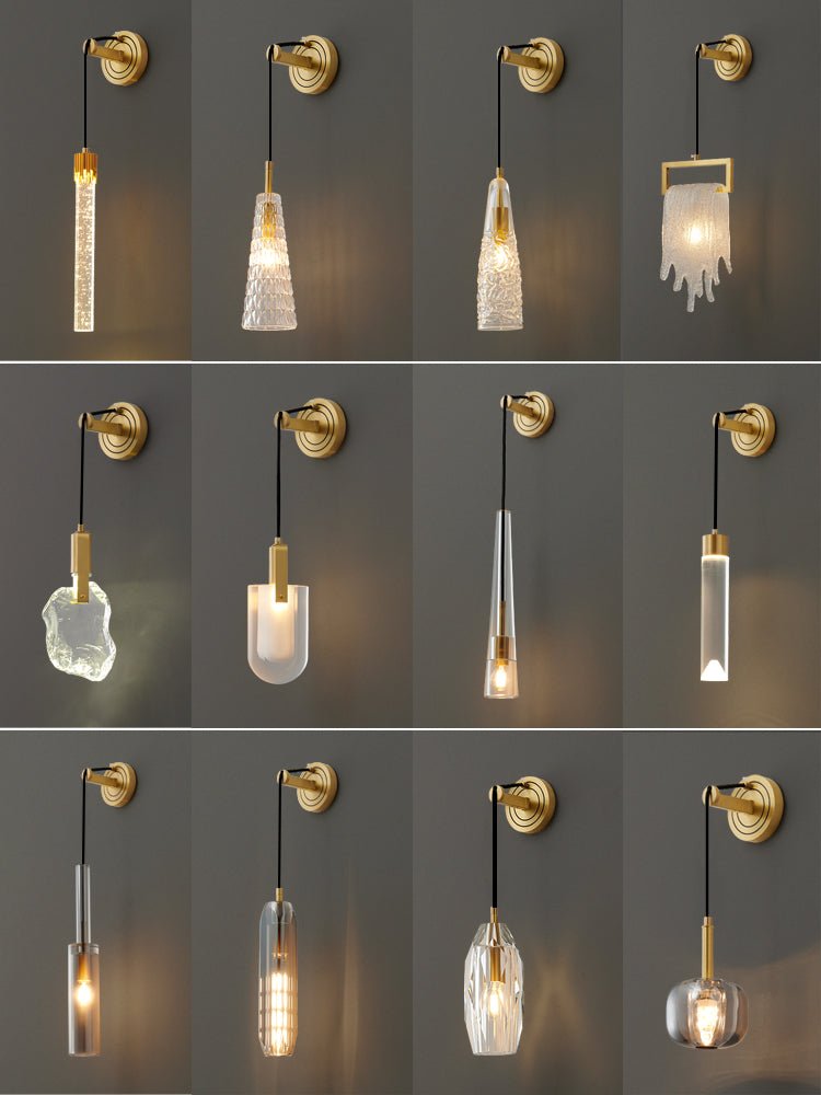 Zodorila Modern Minimalist Series Crystal Wall Lamp - Letslighting