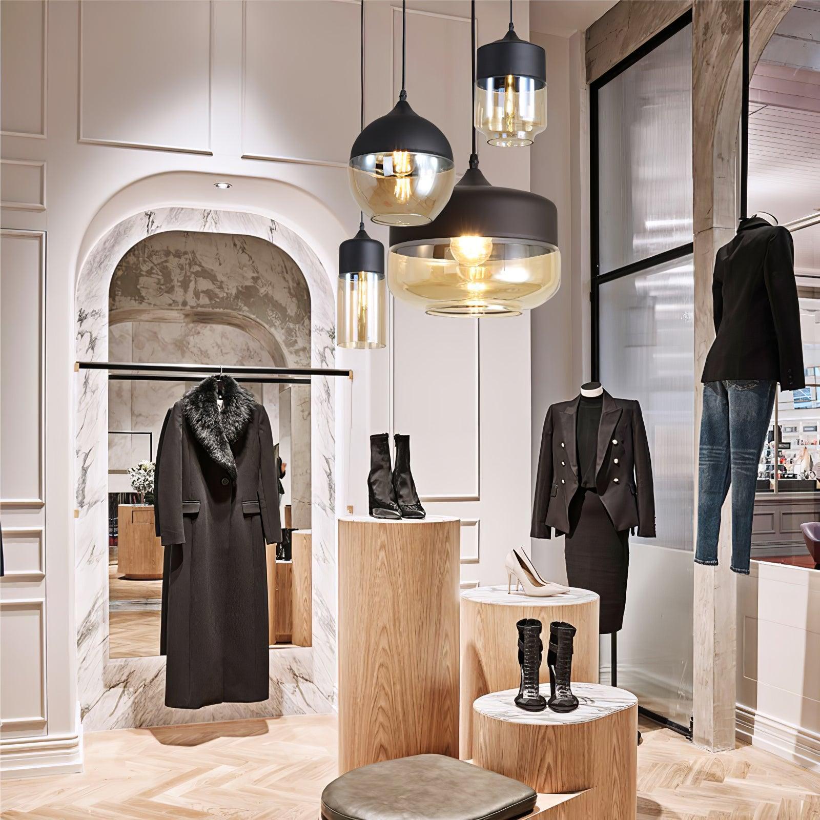 Aura Industrial Glass Pendant Lamp - Letslighting