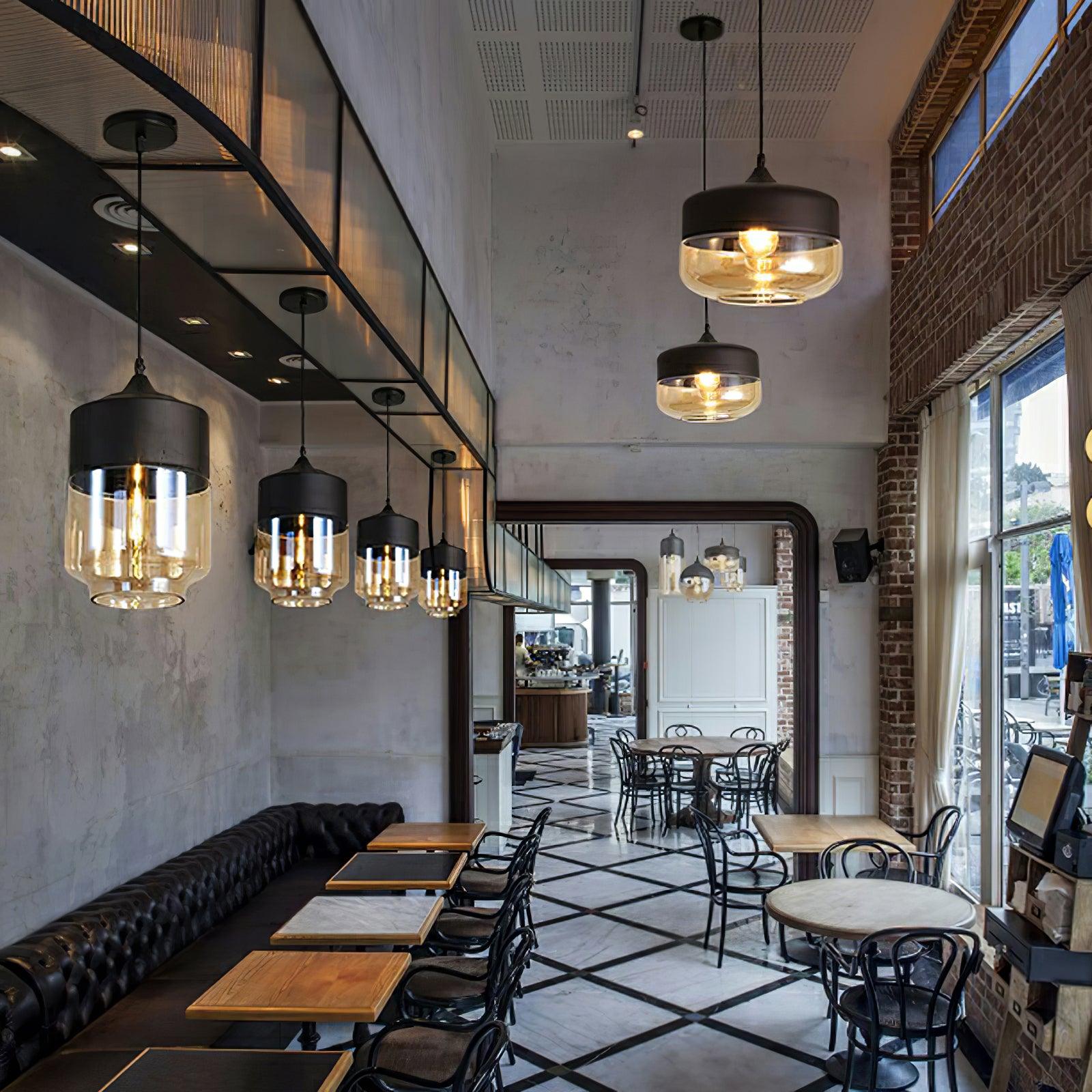 Aura Industrial Glass Pendant Lamp - Letslighting