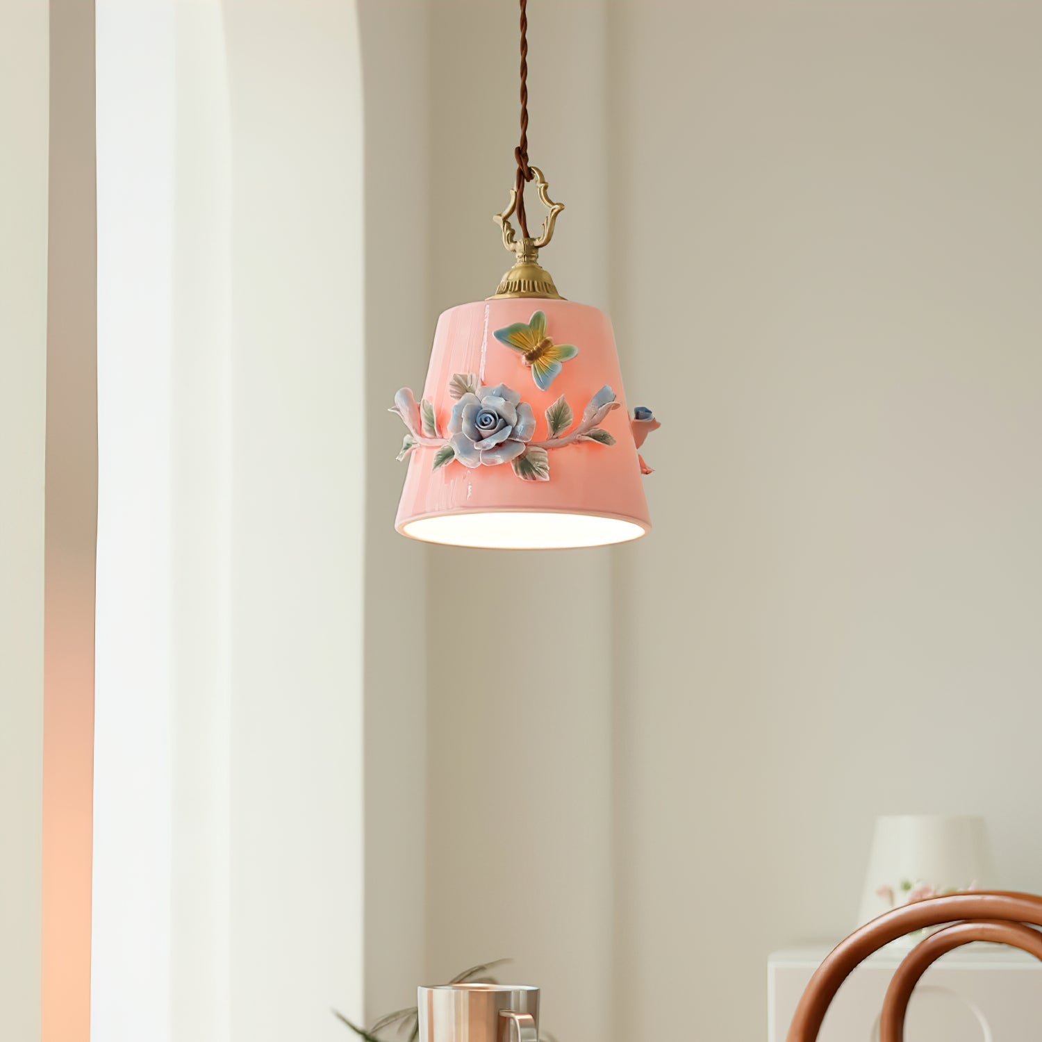 Eden Pendant Lamp Floral Butterfly Delight - Letslighting