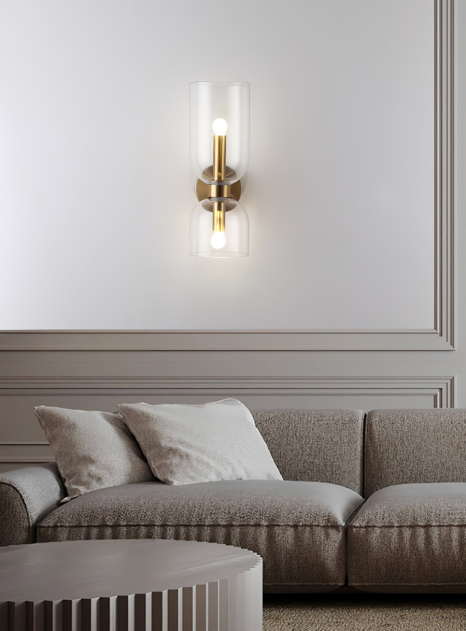 Edie Modern Minimalist Glass Wall Lamp - Letslighting