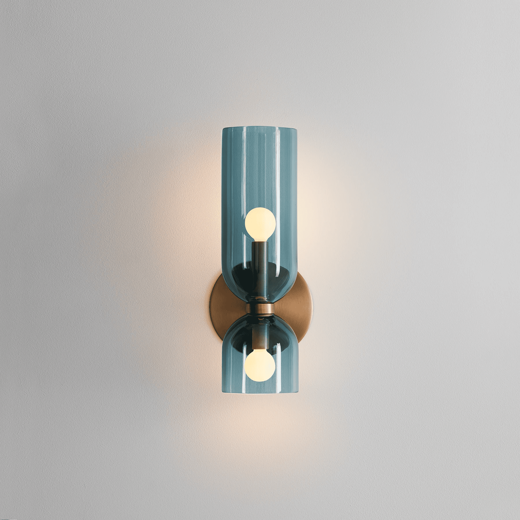 Chime Modern Minimalist Brass Glass Wall Lamp - Letslighting