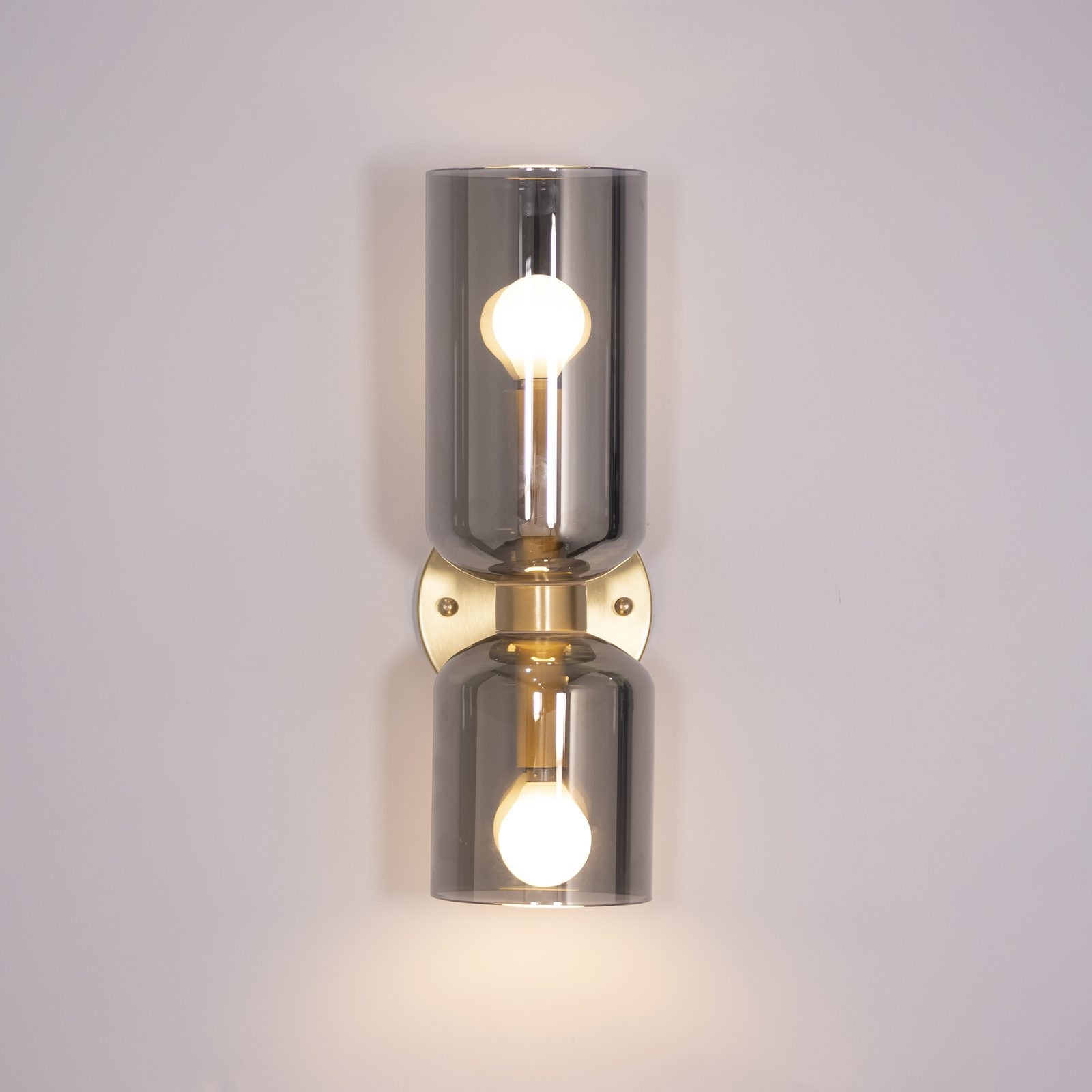 Chime Modern Minimalist Brass Glass Wall Lamp - Letslighting
