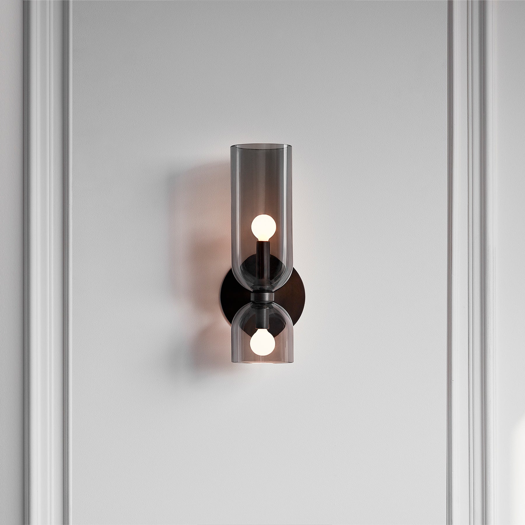 Chime Modern Minimalist Brass Glass Wall Lamp - Letslighting