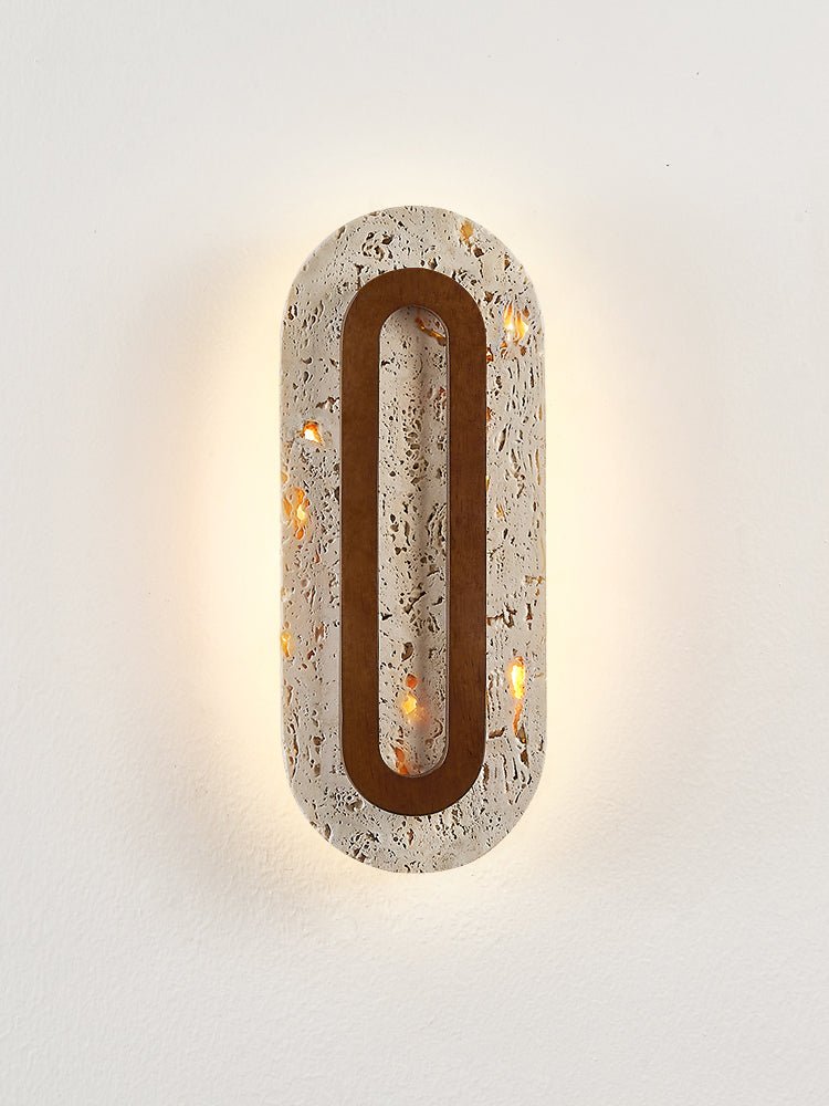 Edrin Modern Travertine Wall Light