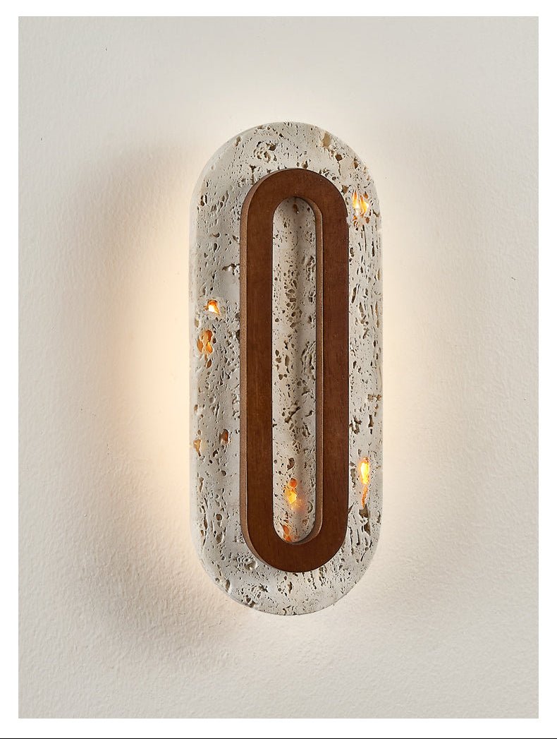 Edrin Modern Travertine Wall Light