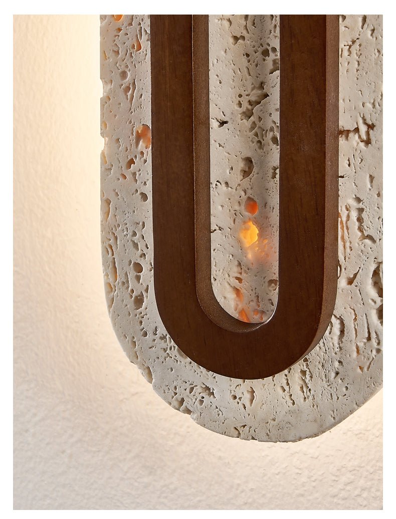 Edrin Modern Travertine Wall Light