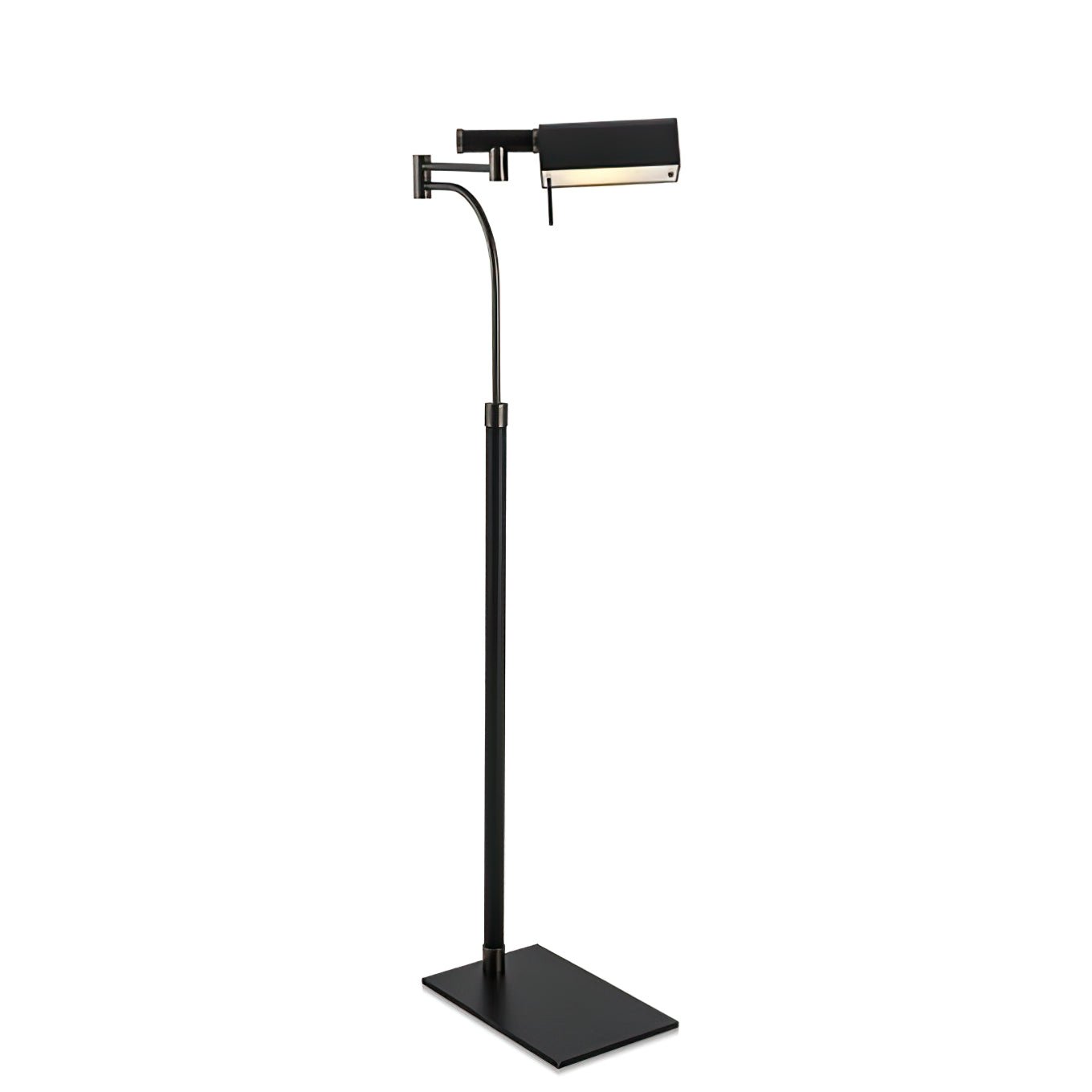Flexe Black Leather Floor Lamp - Letslighting