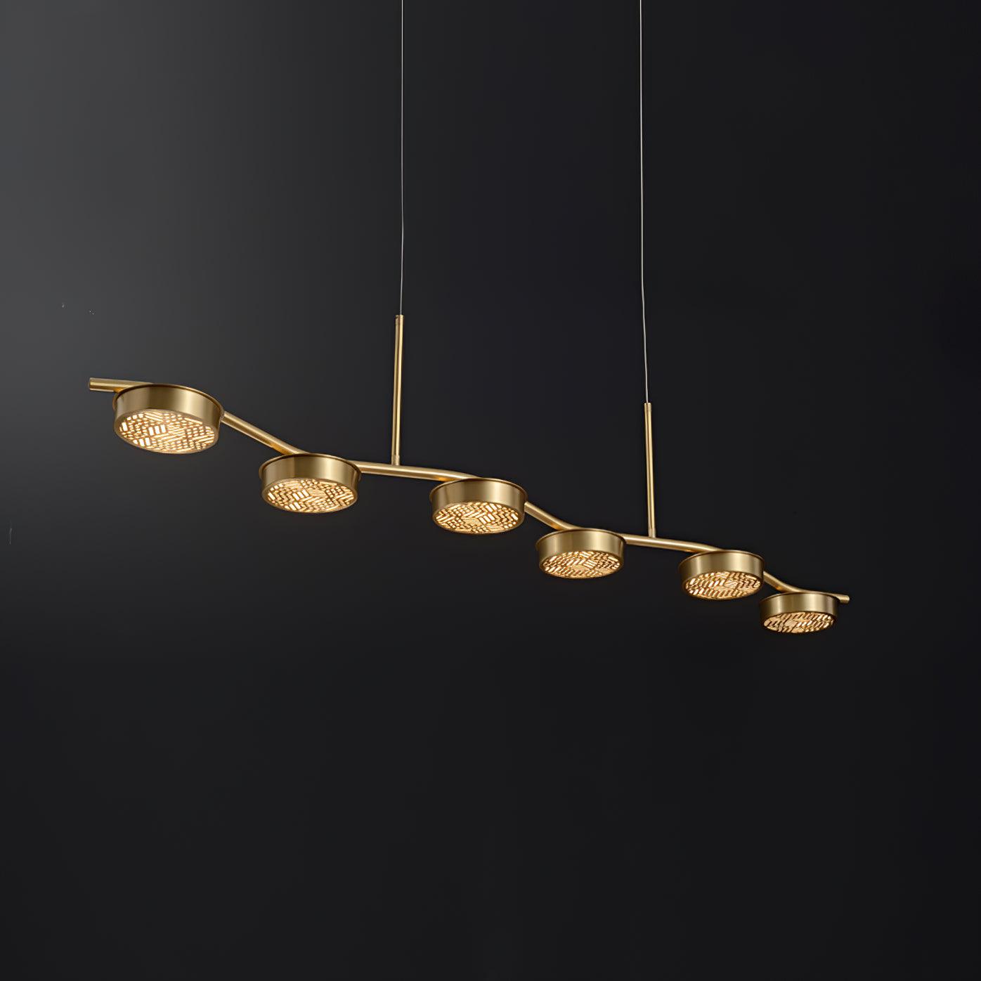 Aureus Sleek Brass Chandelier - Letslighting