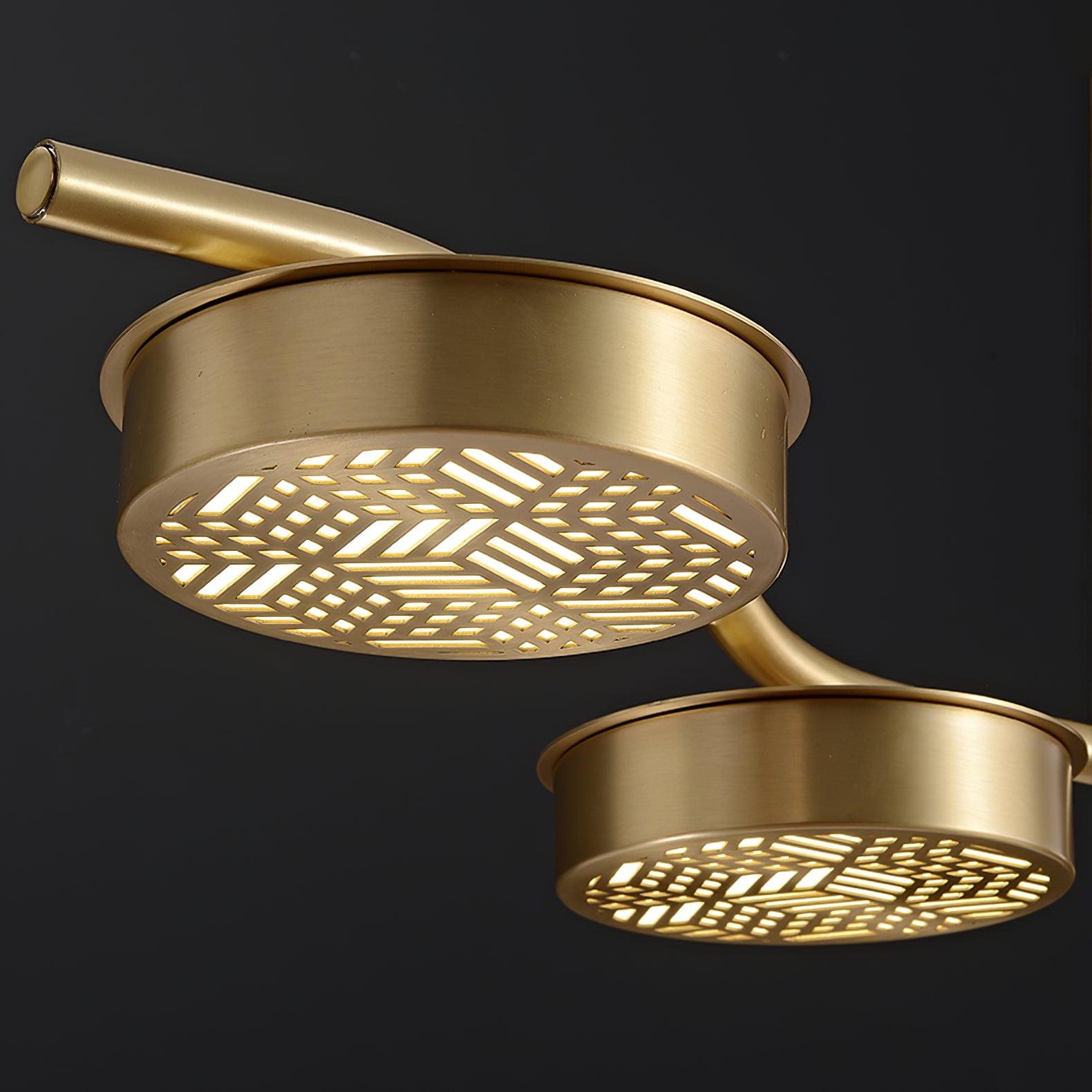 Aureus Sleek Brass Chandelier - Letslighting