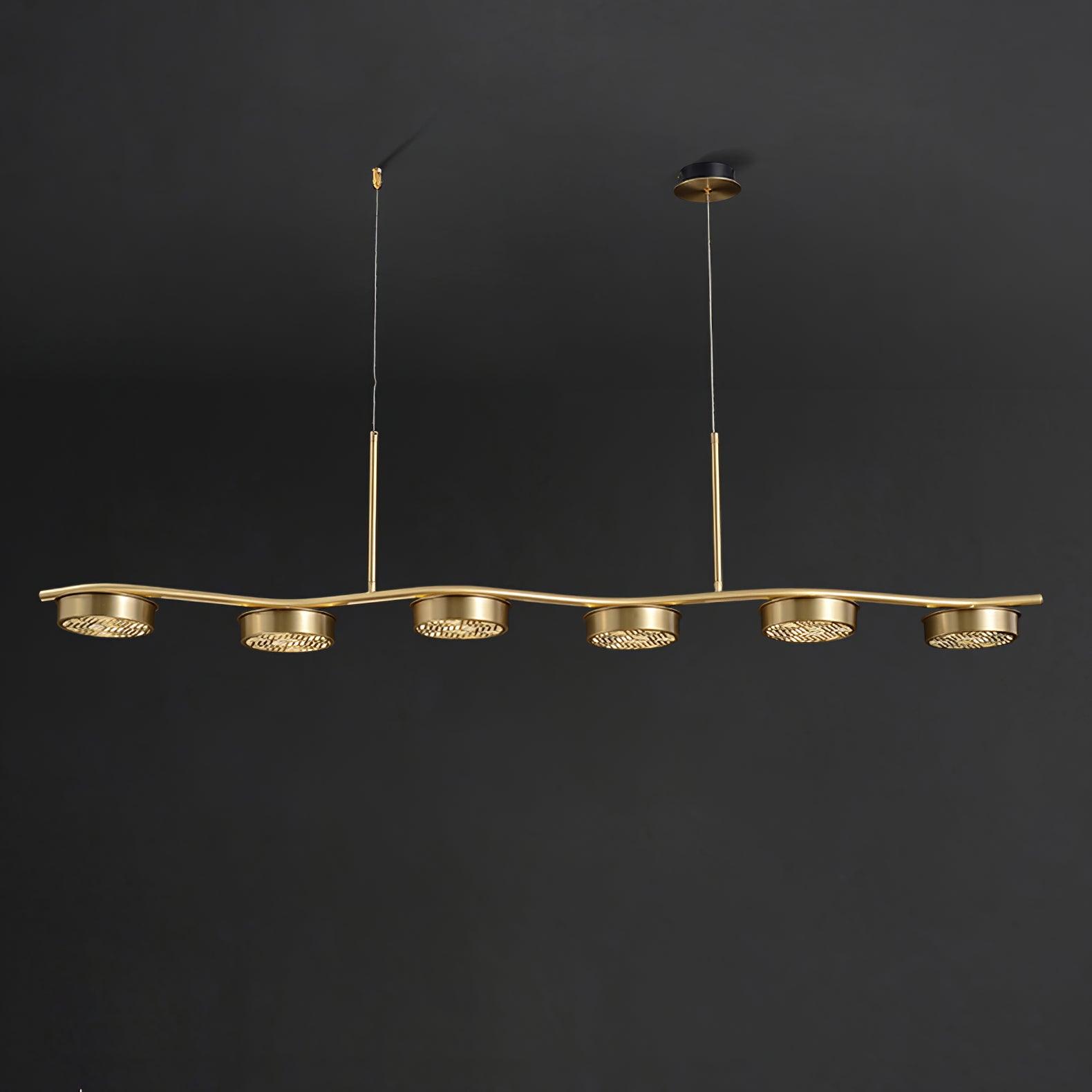 Aureus Sleek Brass Chandelier - Letslighting