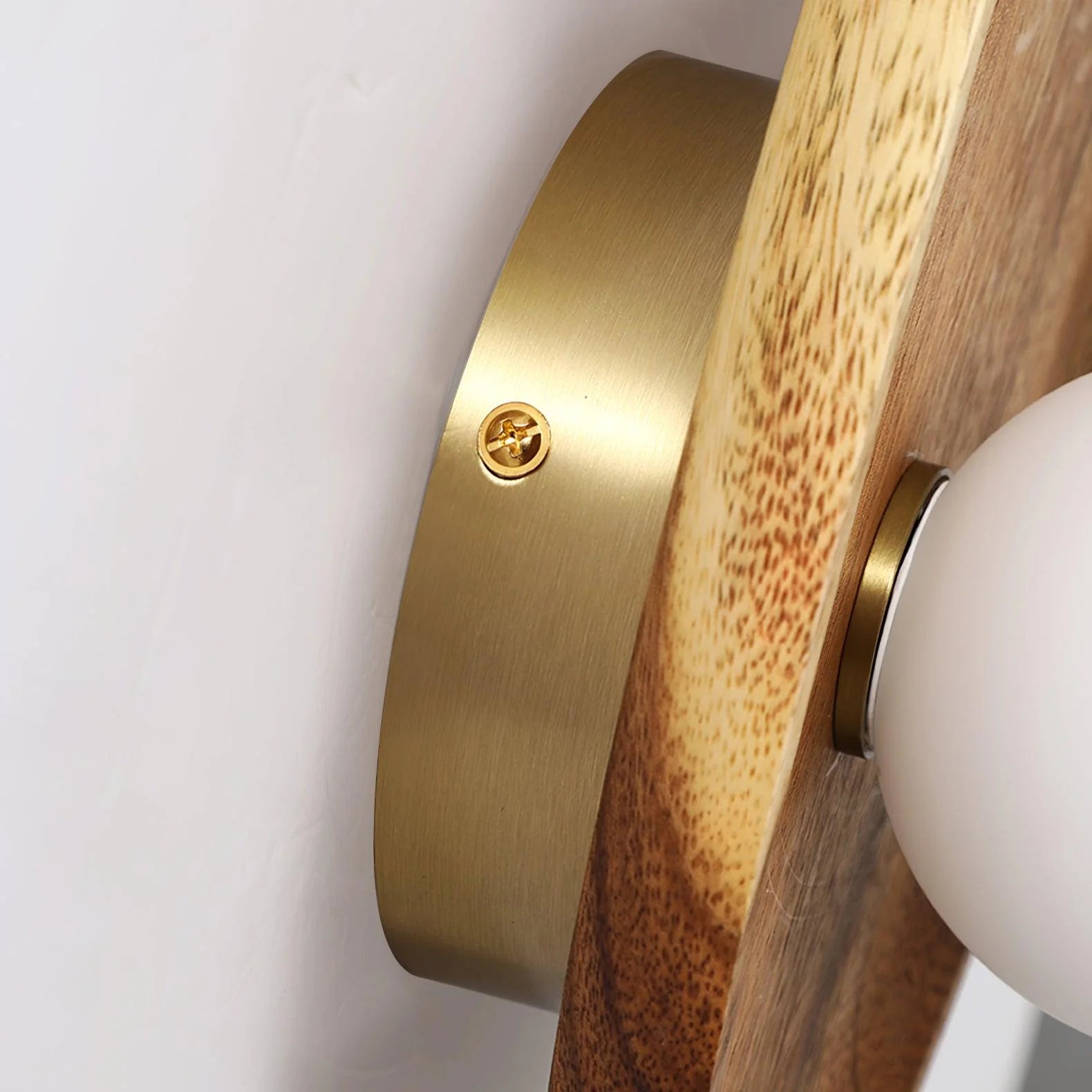 Ligno Wall Lamp Natural Wood Glass - Letslighting