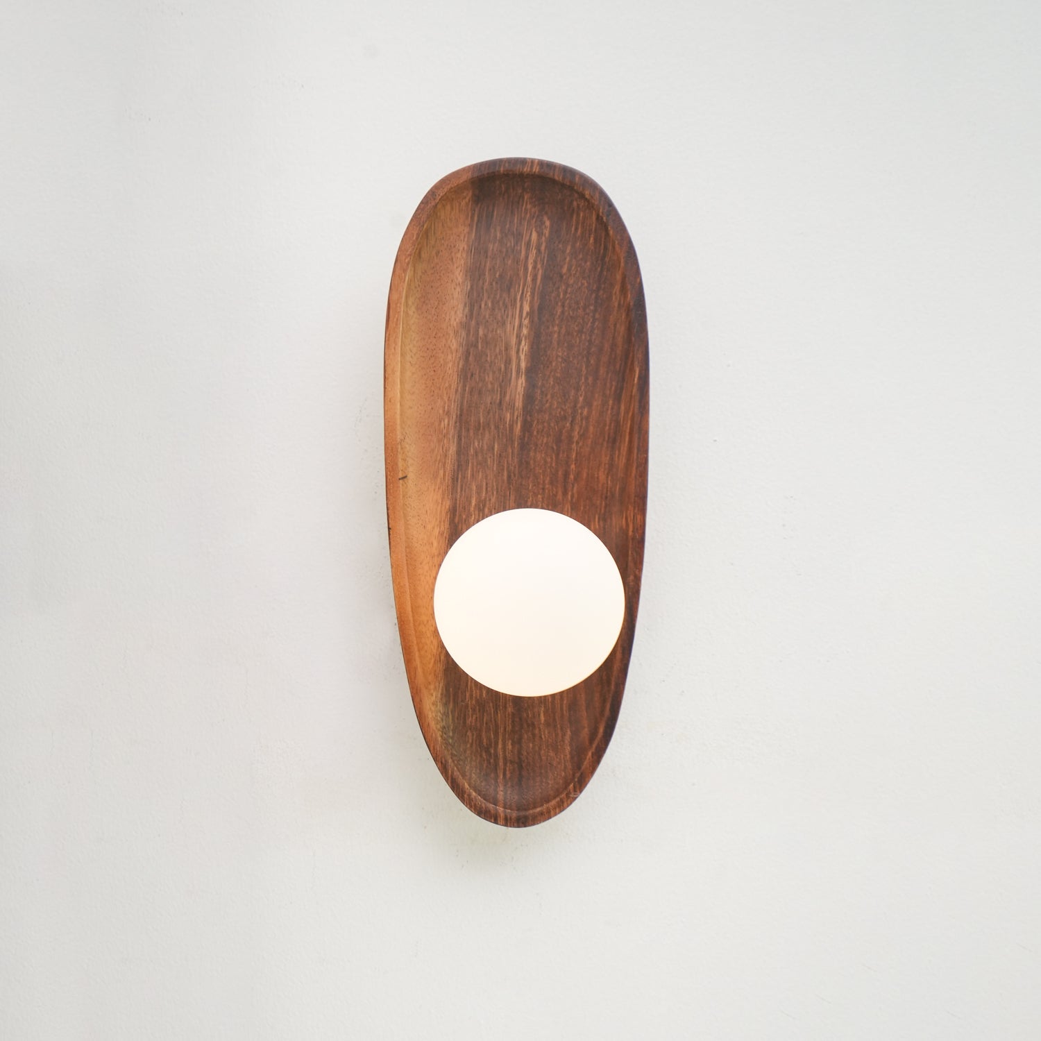 Keith Modern Minimalist Wood Glass Wall Lamp - Letslighting
