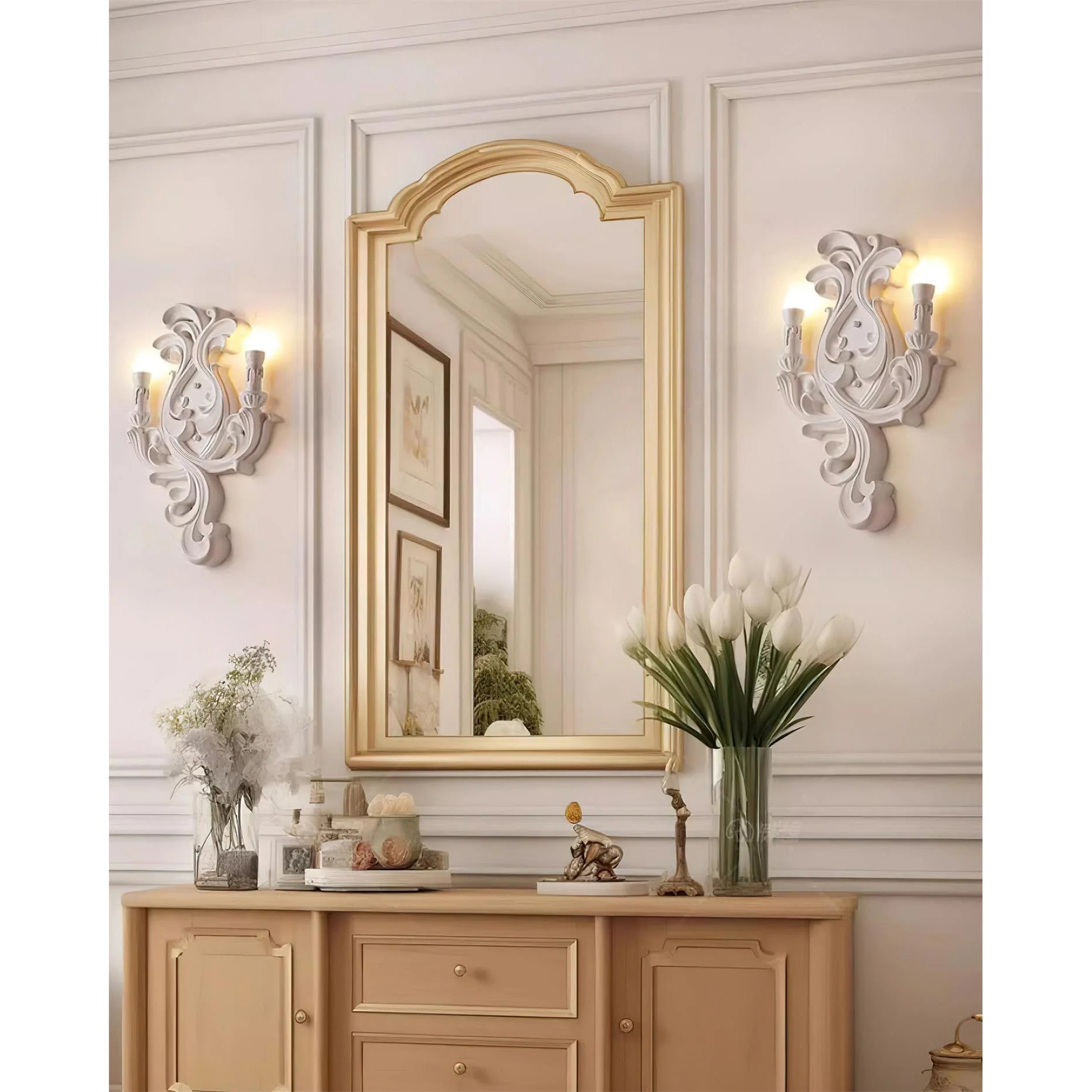 Eon Premium Elegance Traditional Plaster Wall Lamp - Letslighting