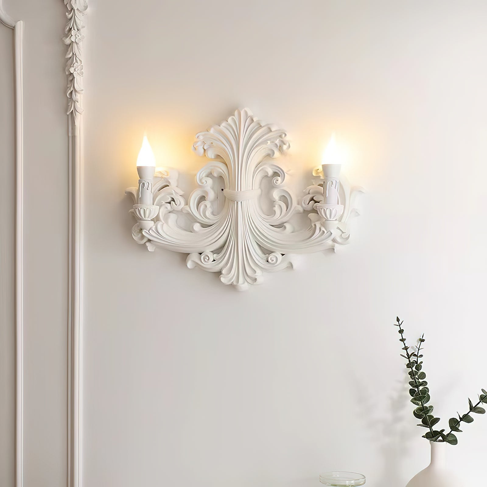 Eon Premium Elegance Traditional Plaster Wall Lamp - Letslighting