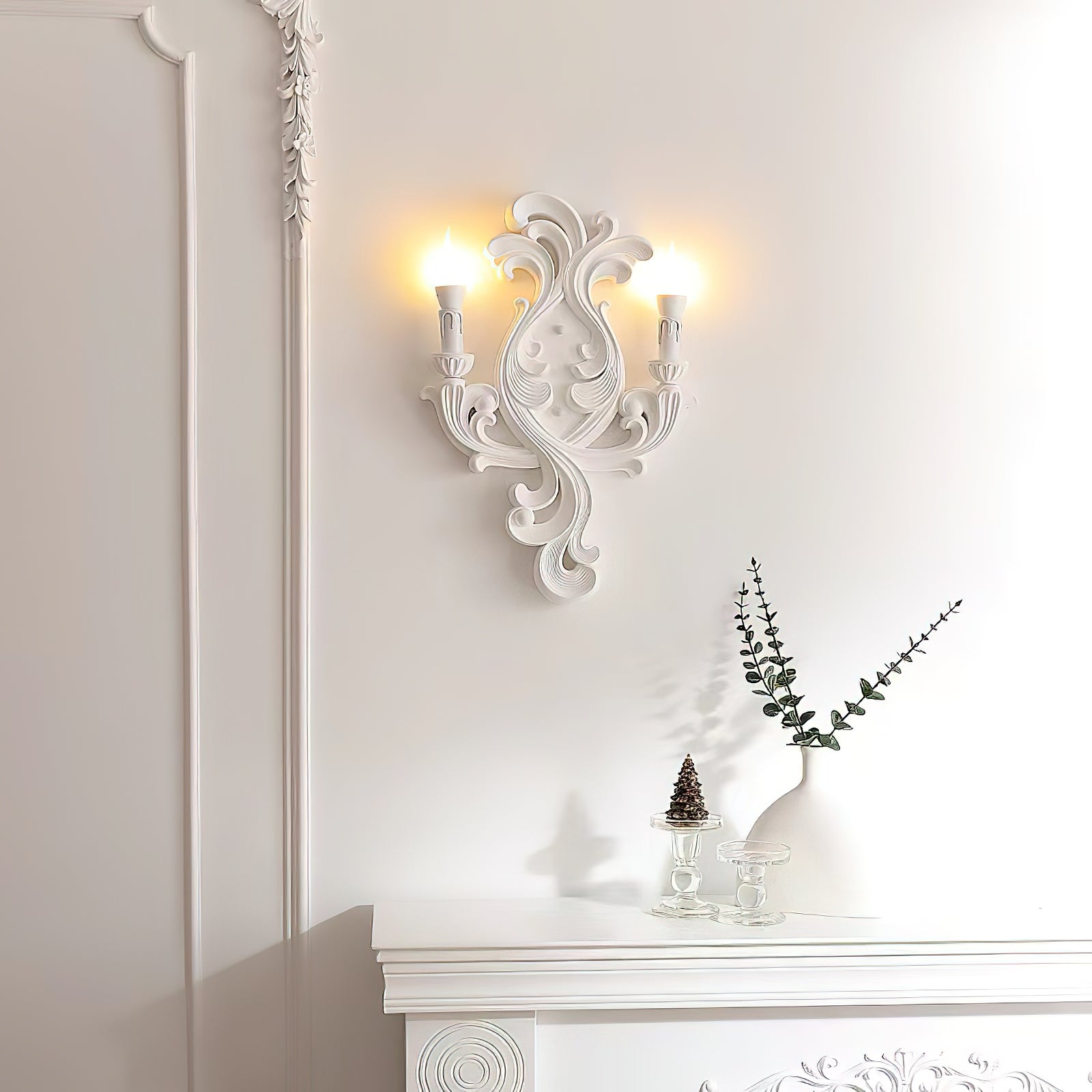 Eon Premium Elegance Traditional Plaster Wall Lamp - Letslighting