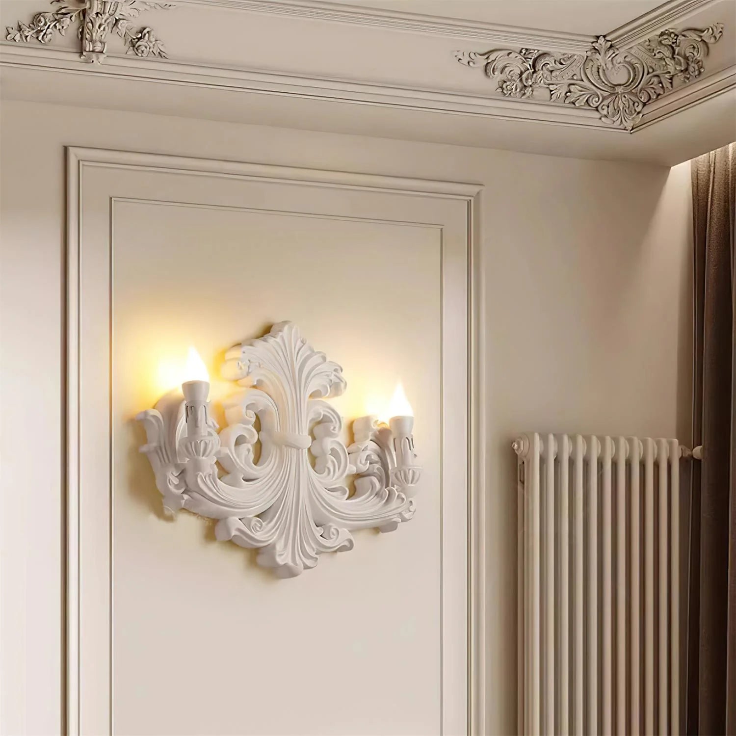 Eon Premium Elegance Traditional Plaster Wall Lamp - Letslighting