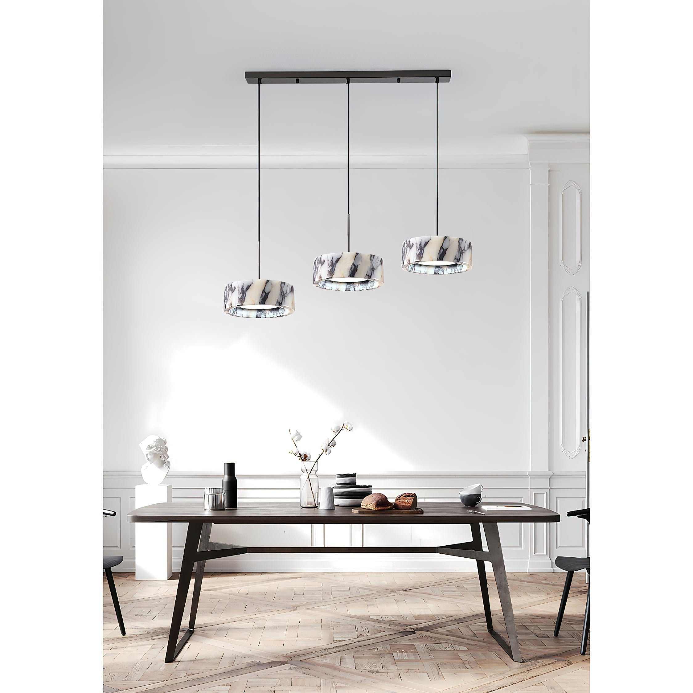 Glide Modern Minimalist Marble Pendant Lamp - Letslighting