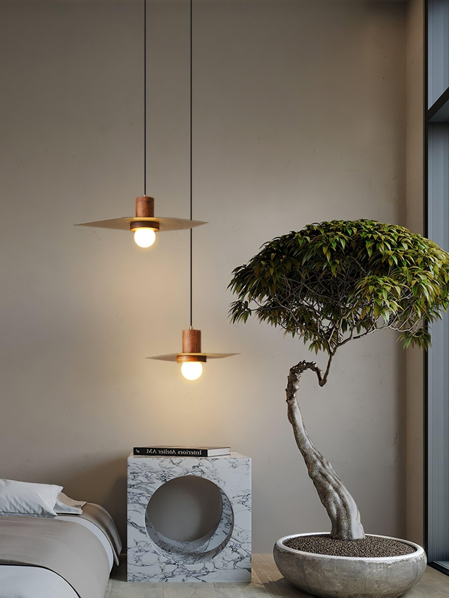 Olvenan Premium Nordic Art Wood Pendant Lamp - Letslighting