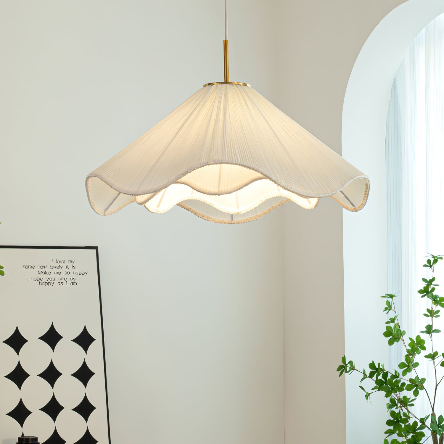 Drift Minimalist Fabric Pendant Light - Letslighting