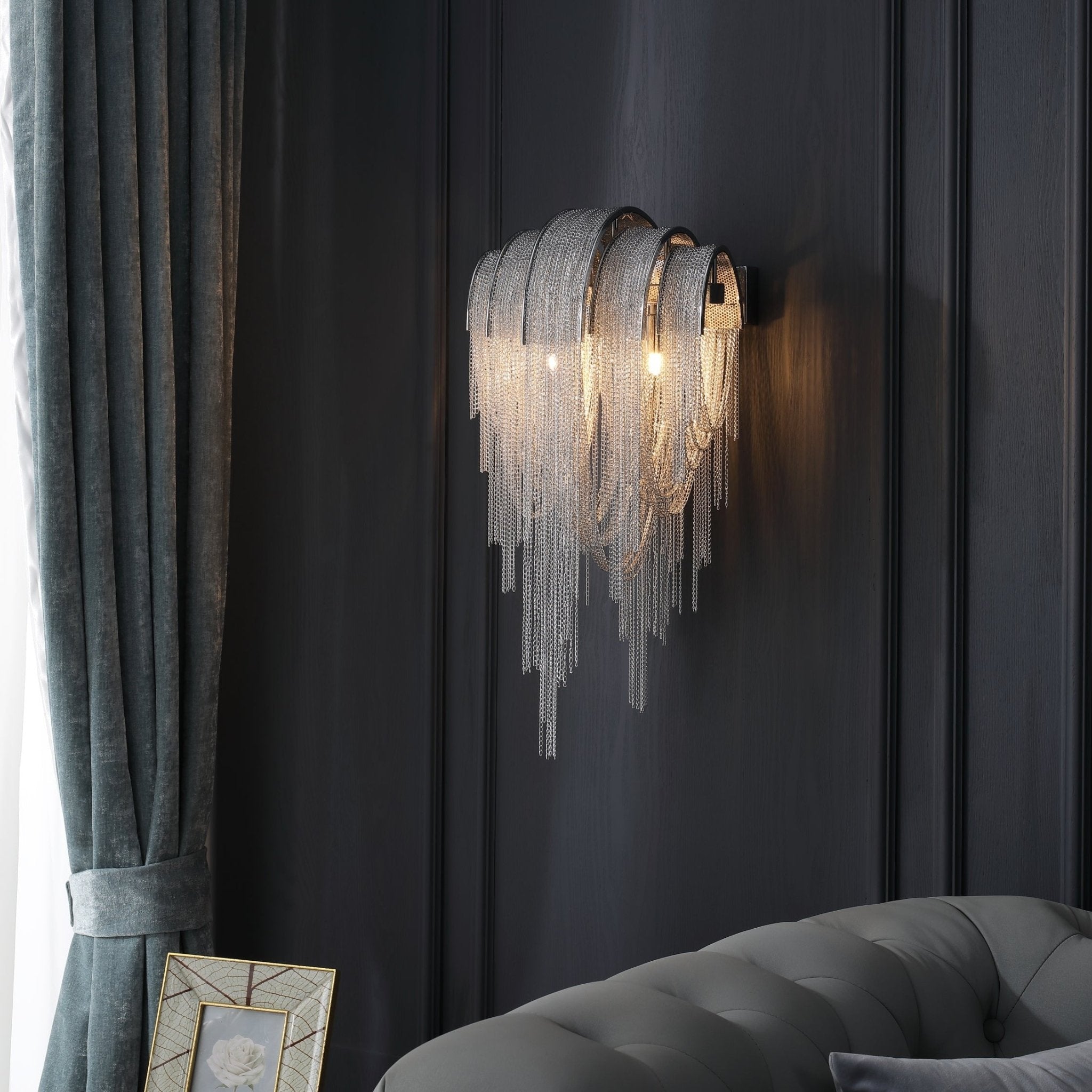 Chains Postmodern Luxury Tassel Wall Lamp - Letslighting