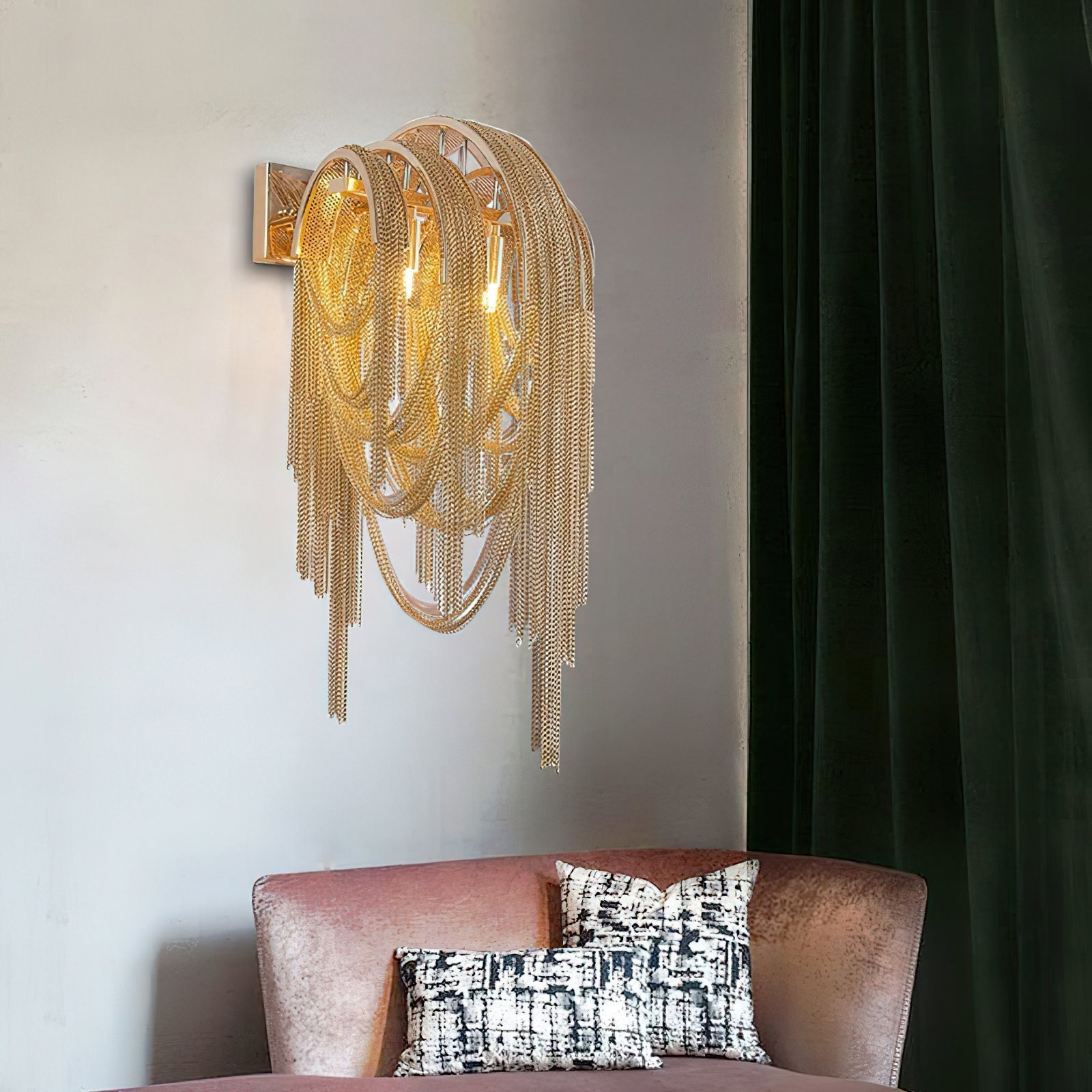 Chains Postmodern Luxury Tassel Wall Lamp - Letslighting