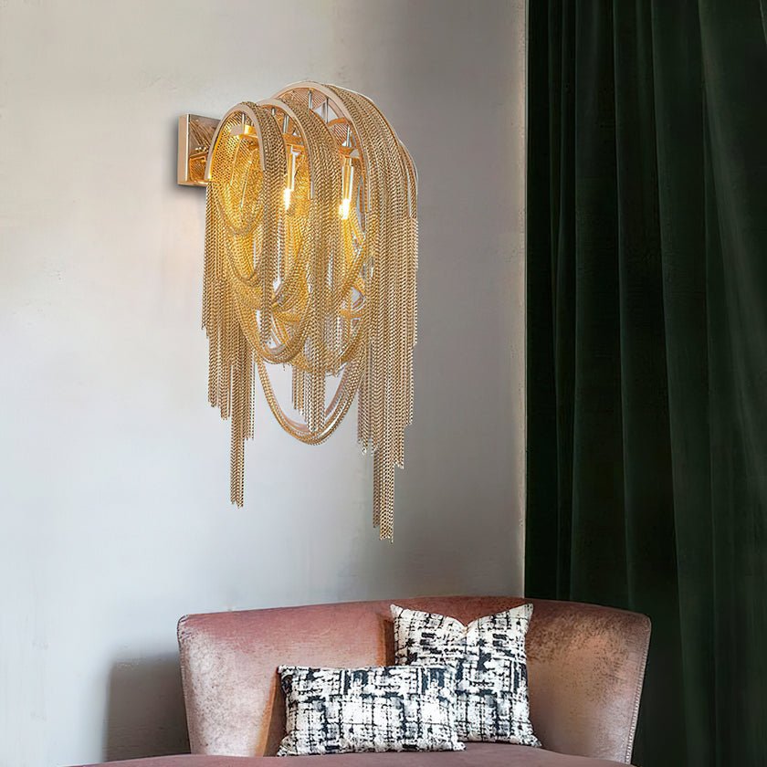 Chains Postmodern Luxury Tassel Wall Lamp - Letslighting