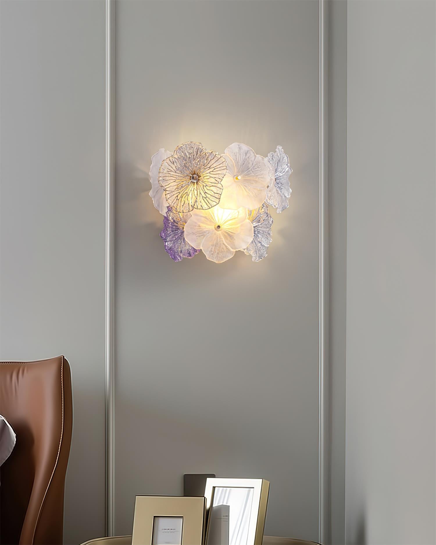 Elaria Wall Lamp Glass Petal Accent - Letslighting