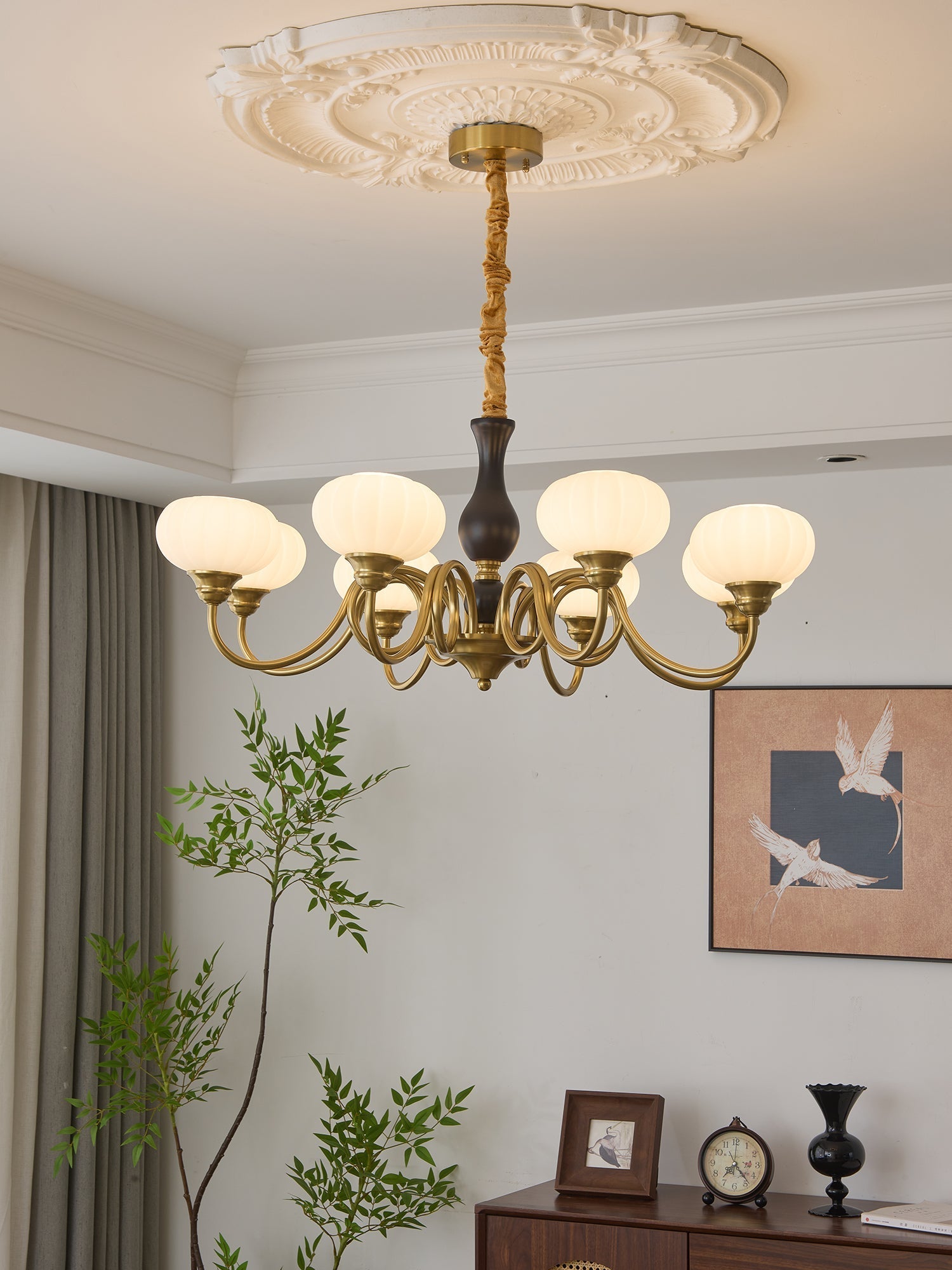 Avinor Nordic Traditional Wood Chandelier - Letslighting