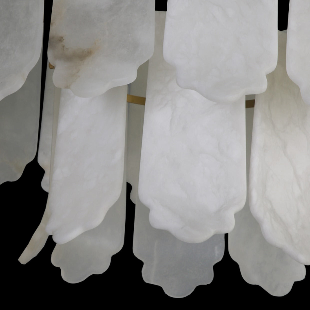 Hue Postmodern Luxury Brass Alabaster Chandelier - Letslighting