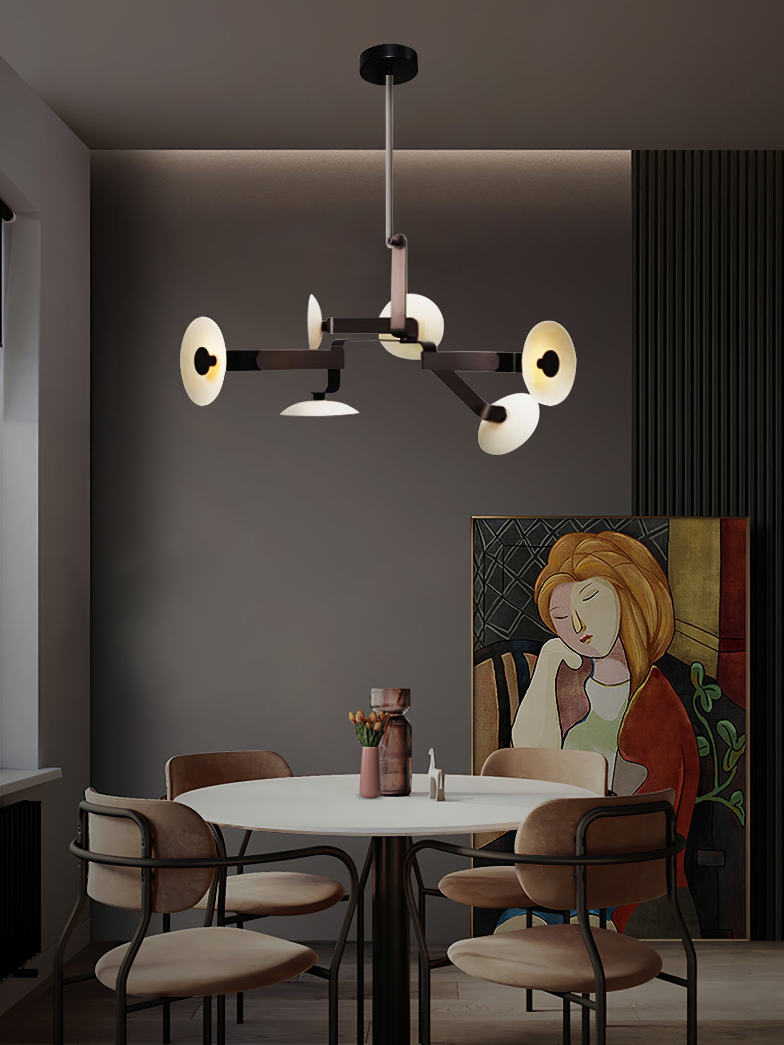 Jade Individual Creativity Brown Chandelier - Letslighting
