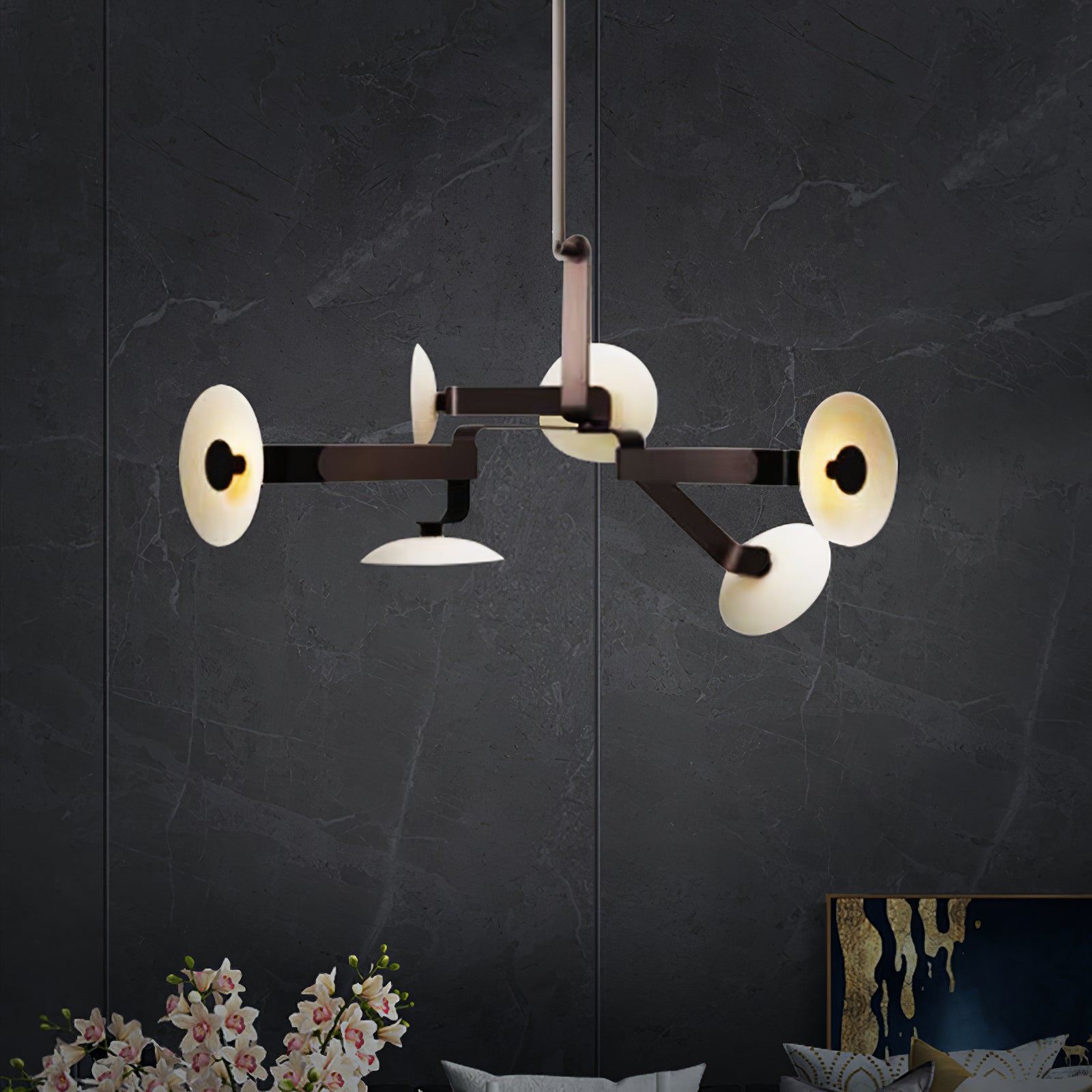 Jade Individual Creativity Brown Chandelier - Letslighting