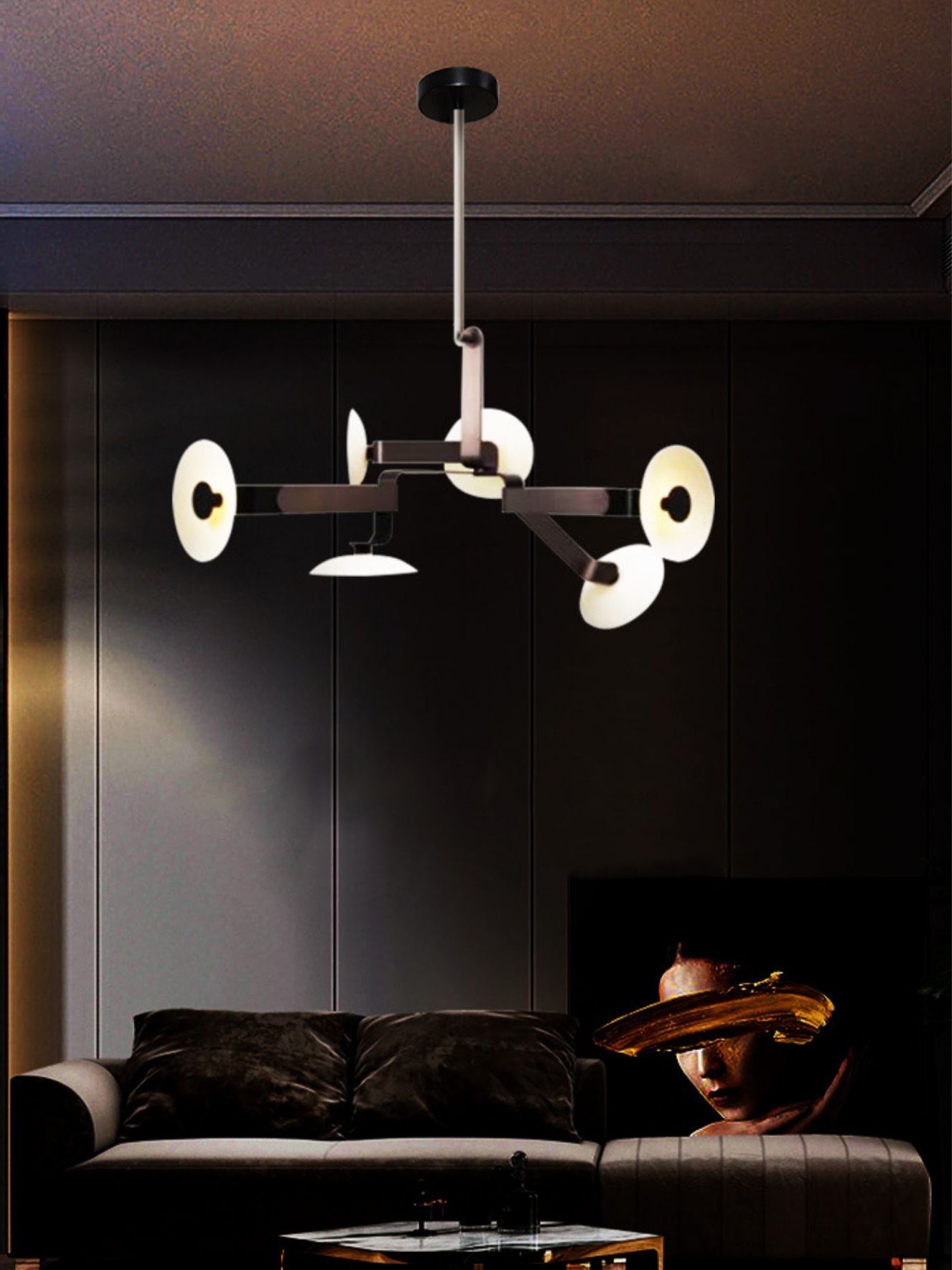 Jade Individual Creativity Brown Chandelier - Letslighting