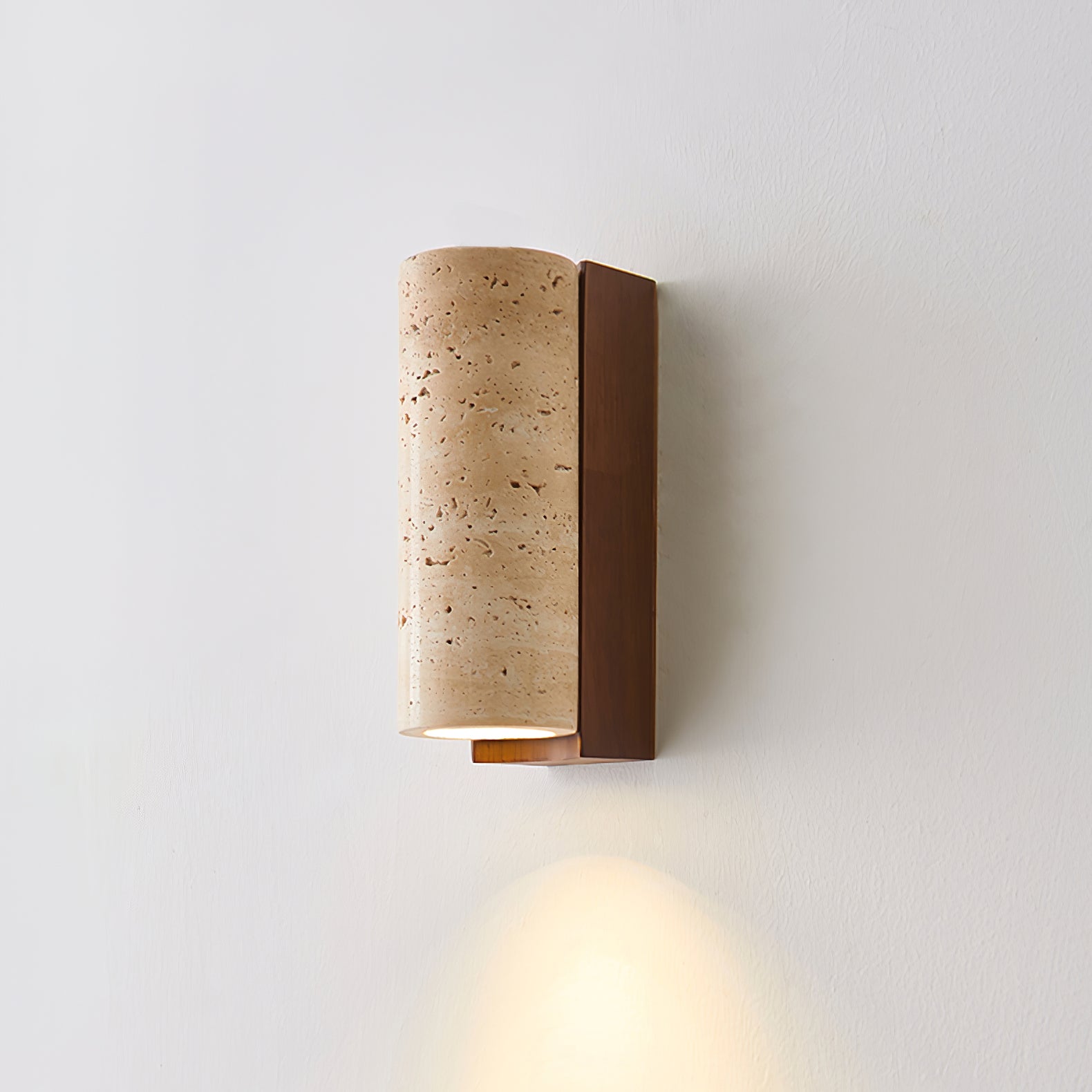 Ritta Natural  Travertine Wall Lamp