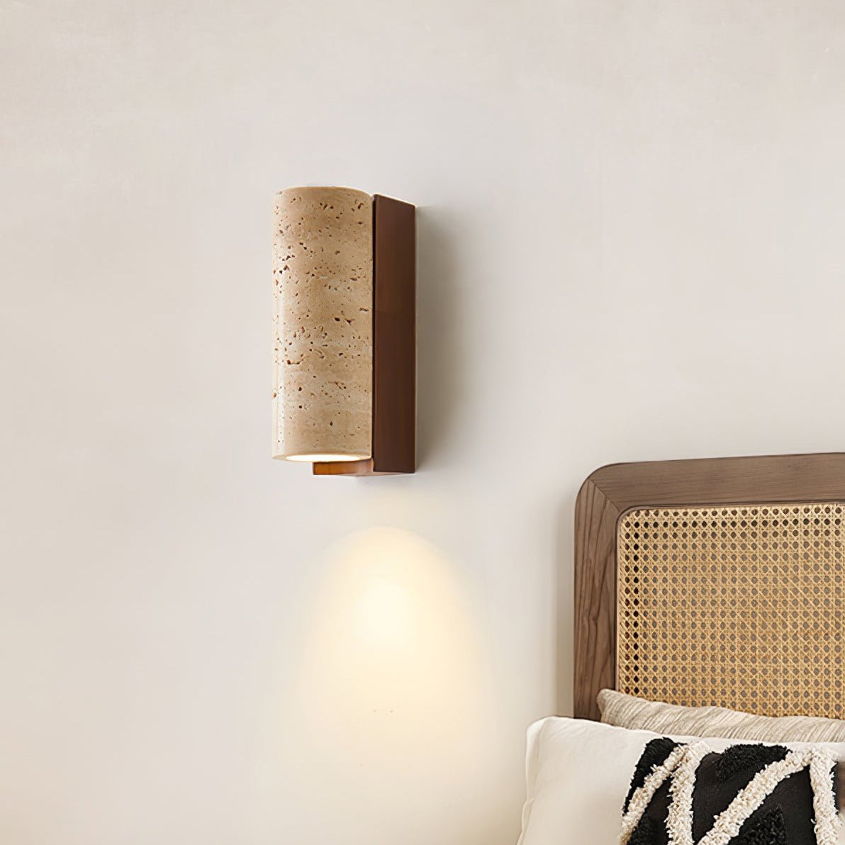 Ritta Natural  Travertine Wall Lamp