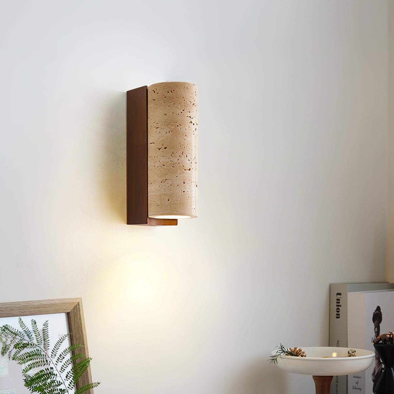 Ritta Natural  Travertine Wall Lamp