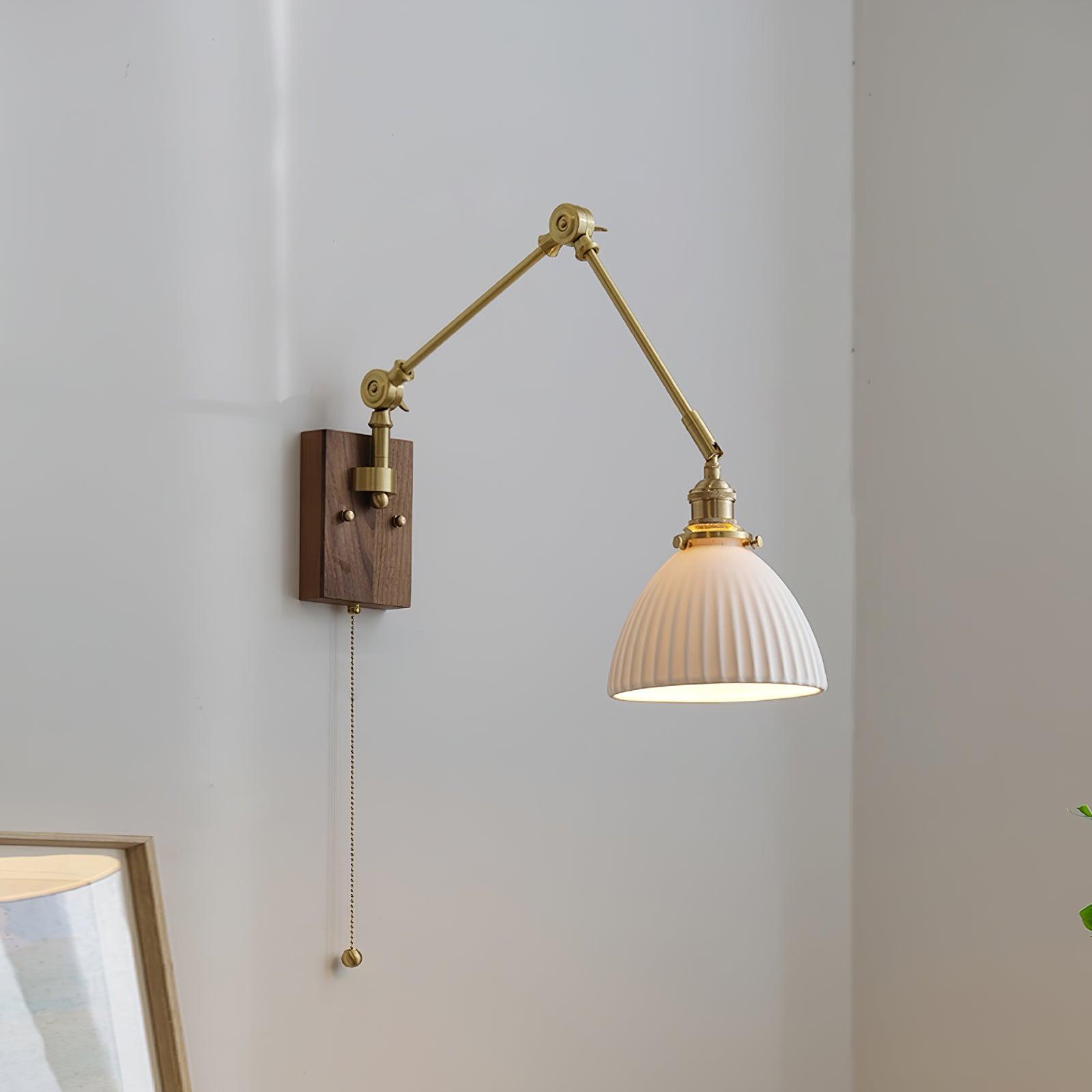 Brione Vintage Adjustable Swing Arm Wall Lamp - Letslighting