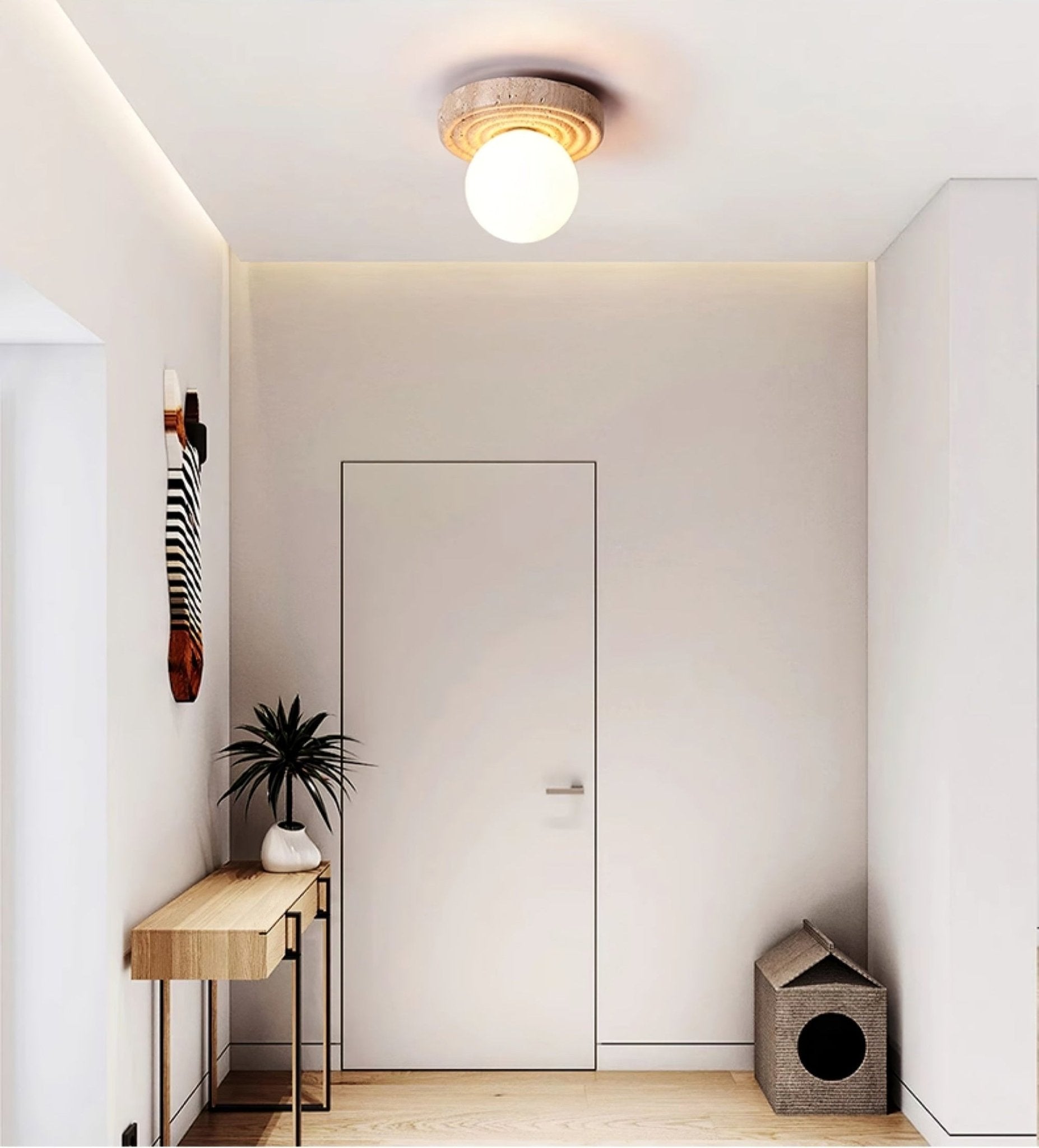 Carmen Travertine Ceiling Light