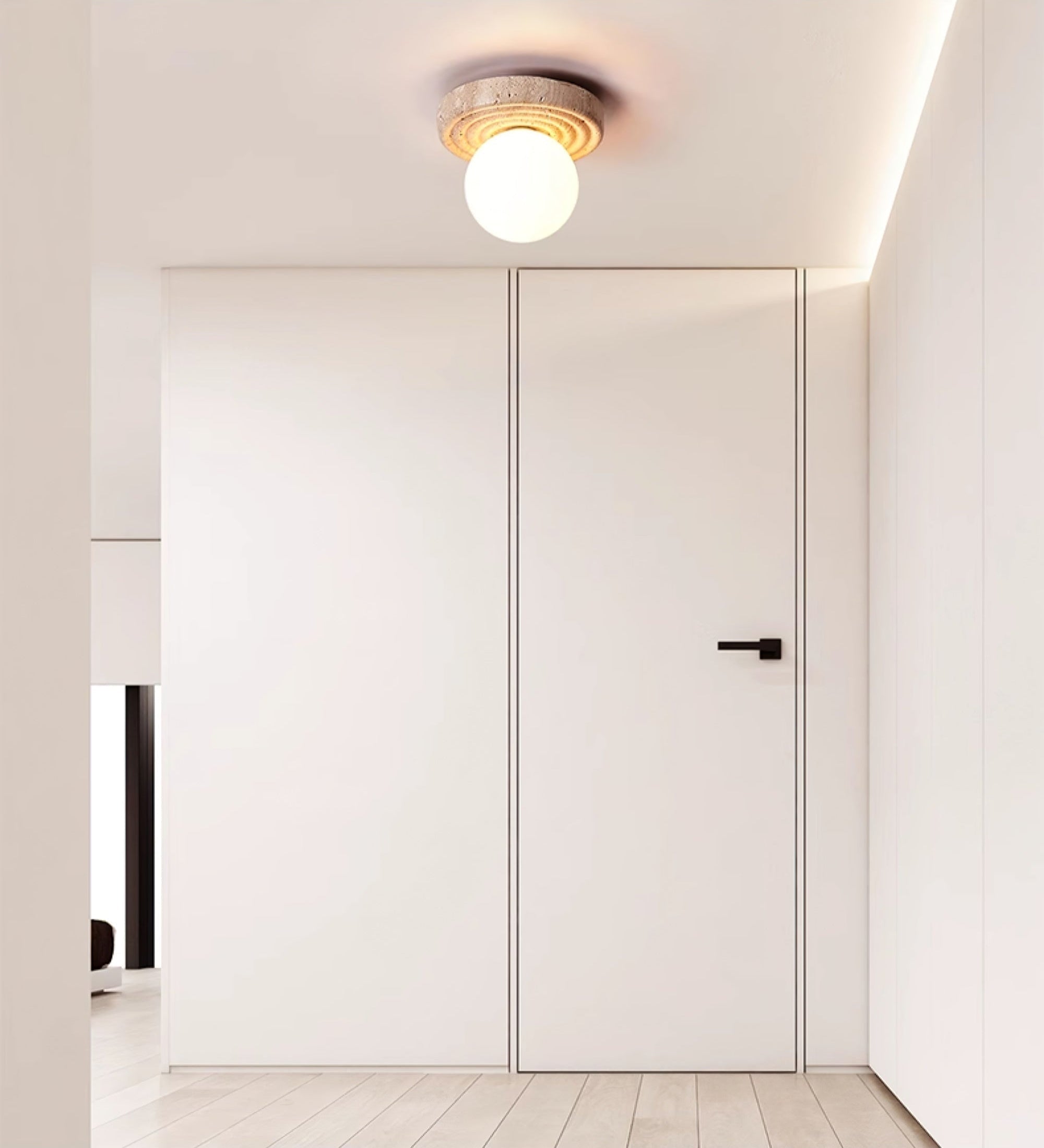 Carmen Travertine Ceiling Light