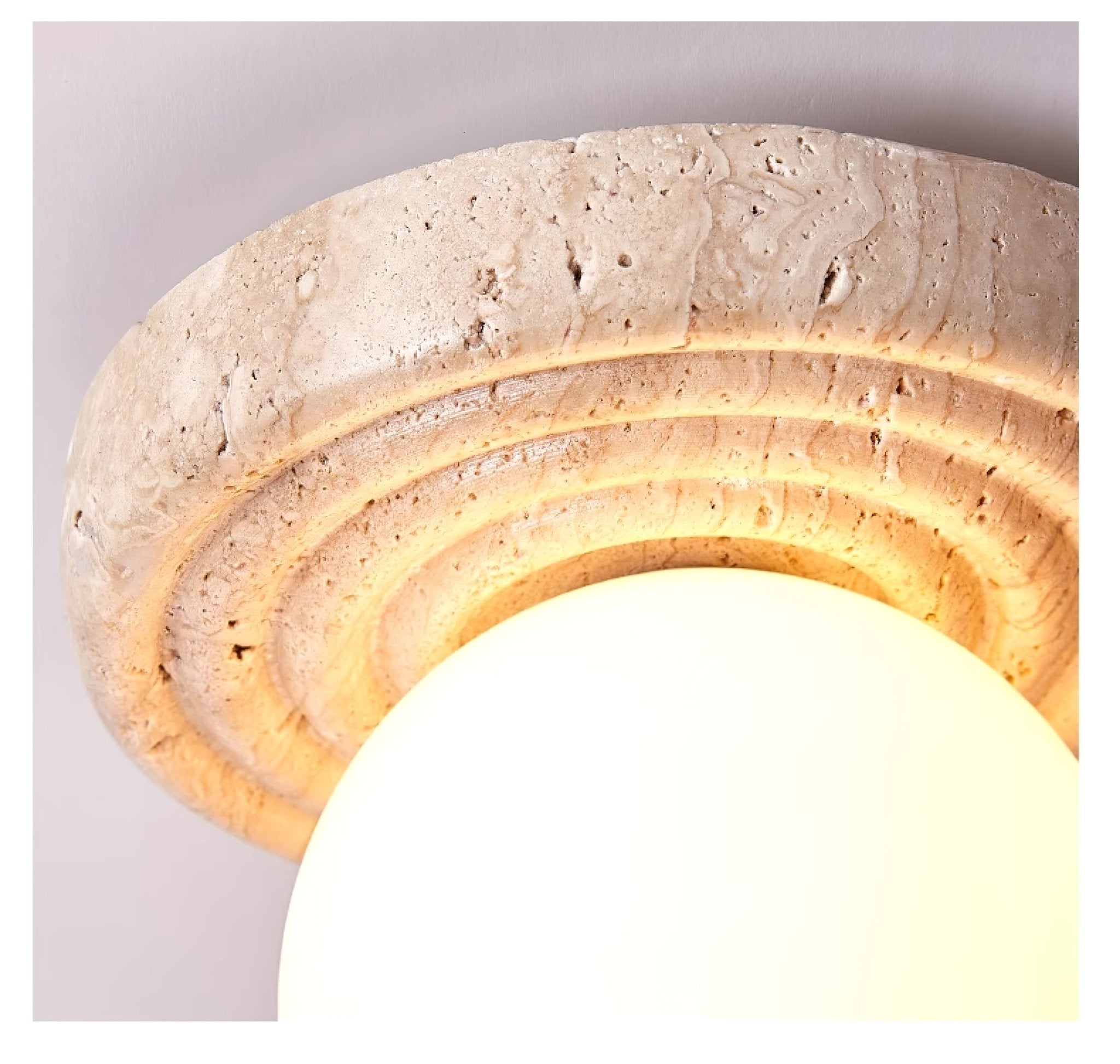 Carmen Travertine Ceiling Light