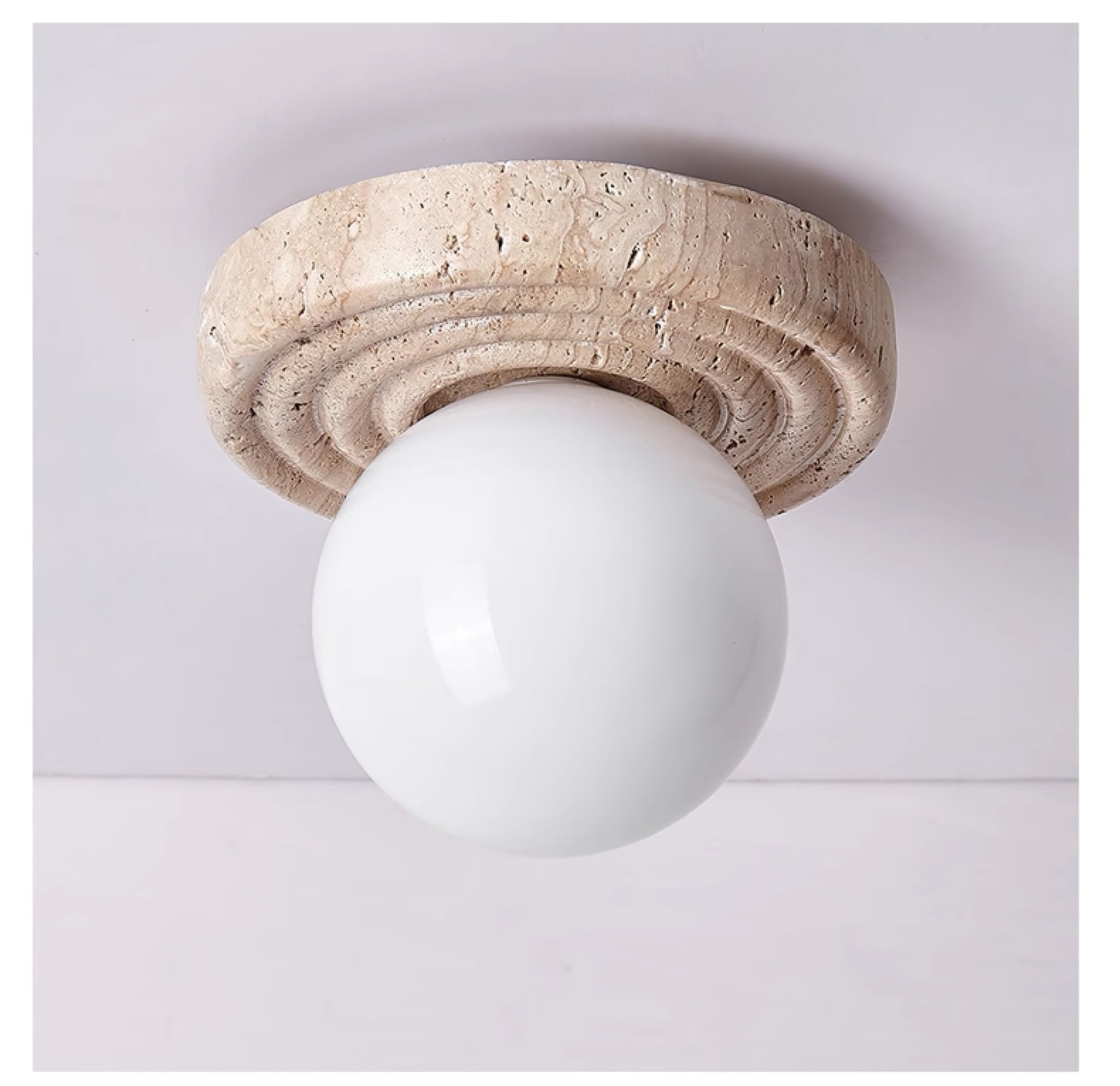 Carmen Travertine Ceiling Light