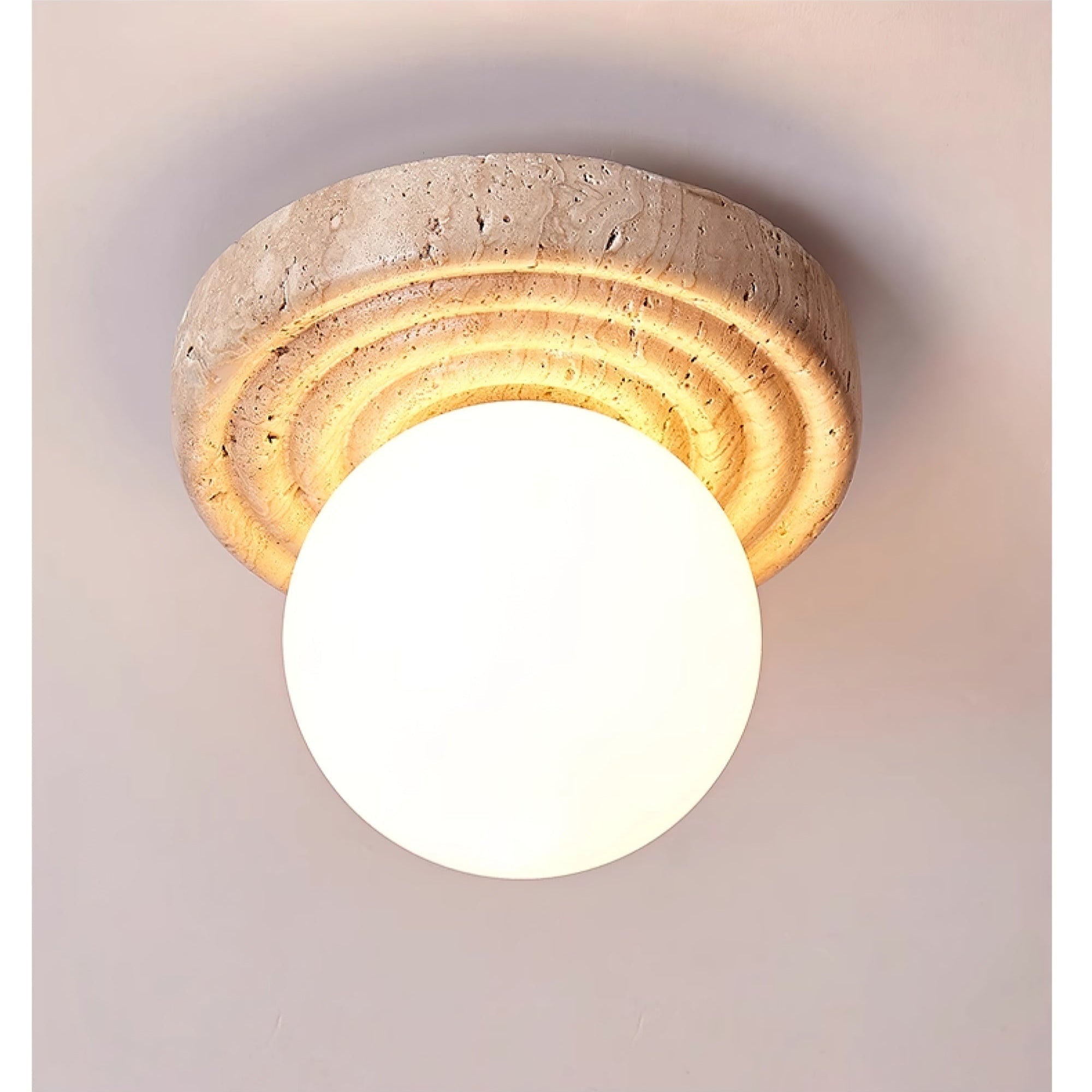 Carmen Travertine Ceiling Light