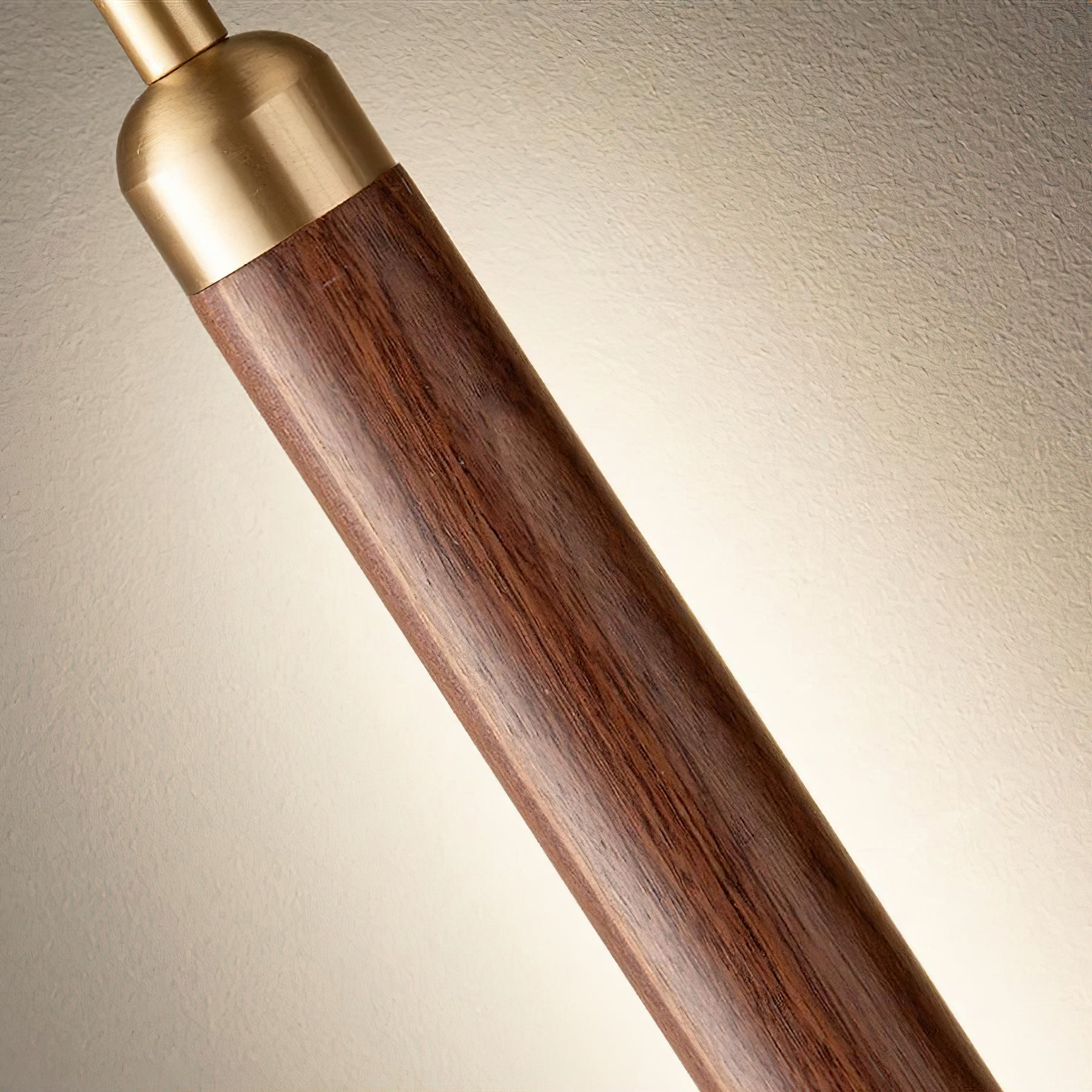 Kyoto Walnut Brass Linear Pendant Light - Letslighting