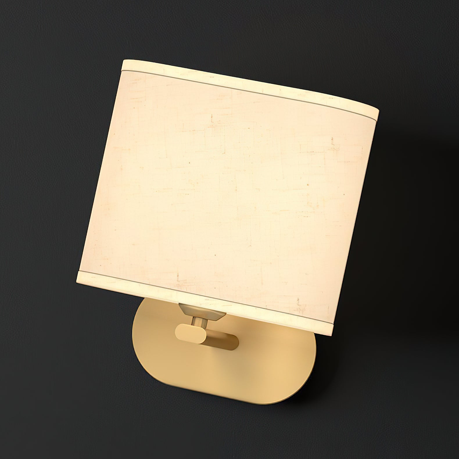 Myth Modern Minimalist Brass Fabric Wall Lamp - Letslighting