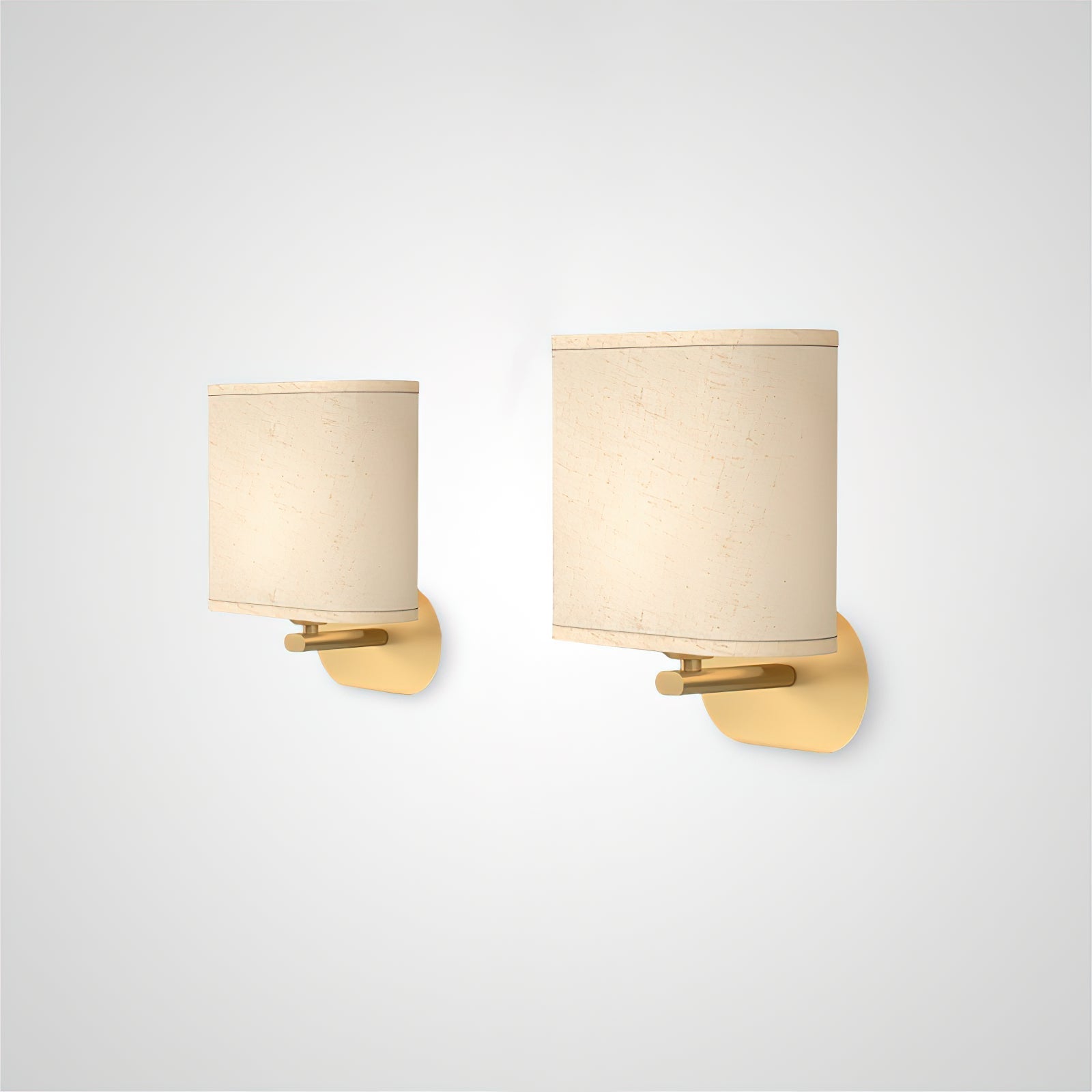Myth Modern Minimalist Brass Fabric Wall Lamp - Letslighting