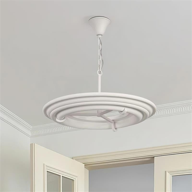 Ellie Chandelier Plaster Circular Artful - Letslighting
